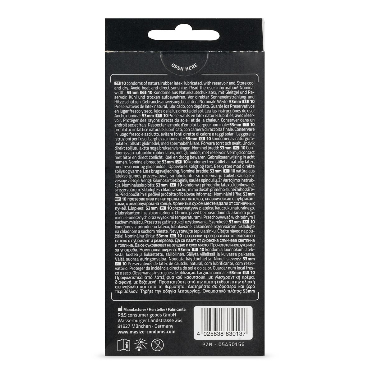 MY.SIZE Pro 53 mm - 10pcs