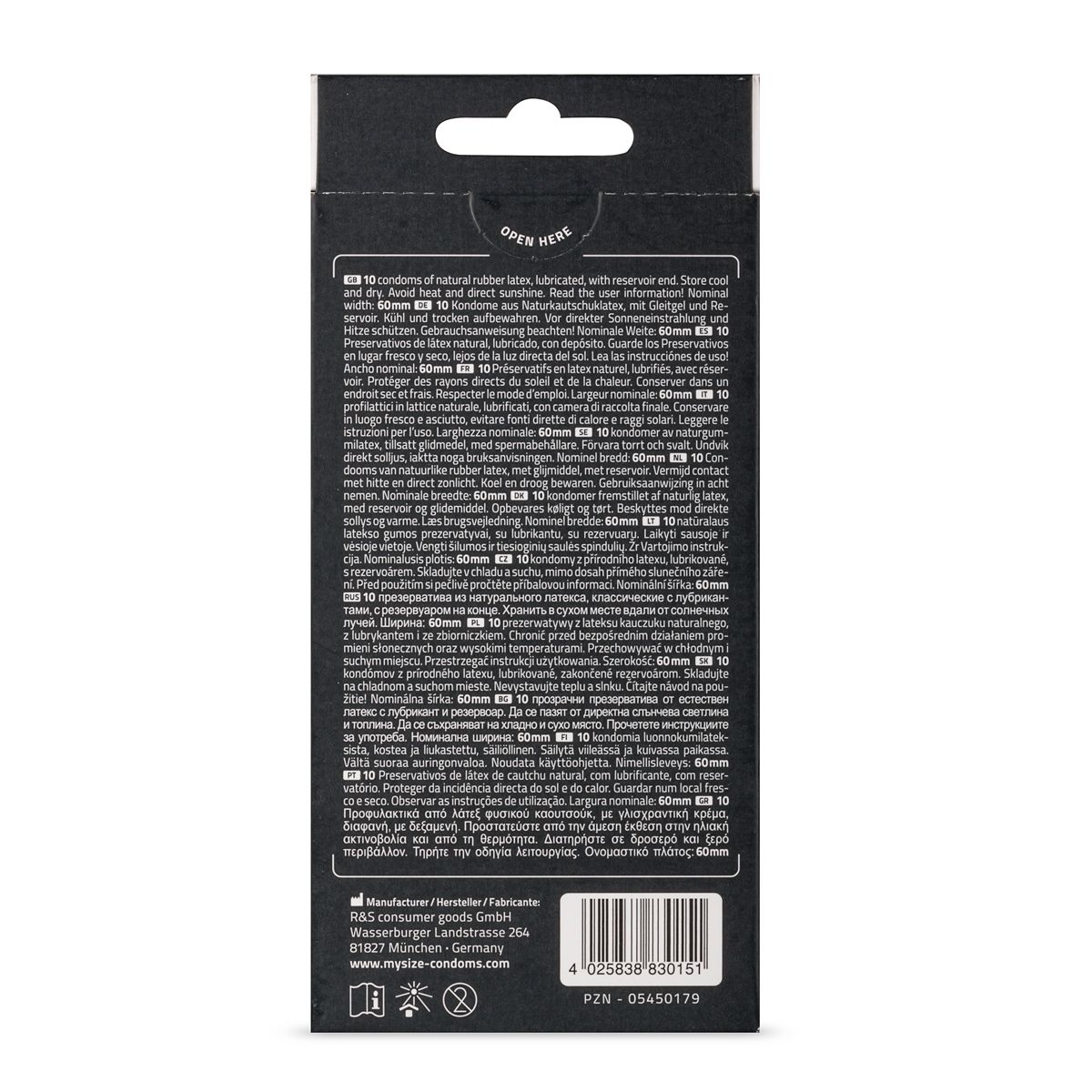 MY.SIZE Pro 60 mm - 10pcs