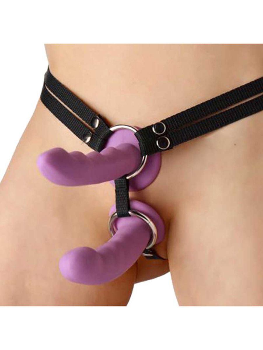 Unity Double Penetration Strap On Harness