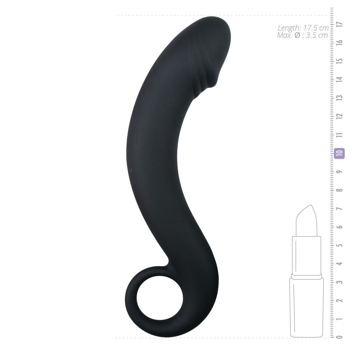 Silicone Black Prostate Dildo