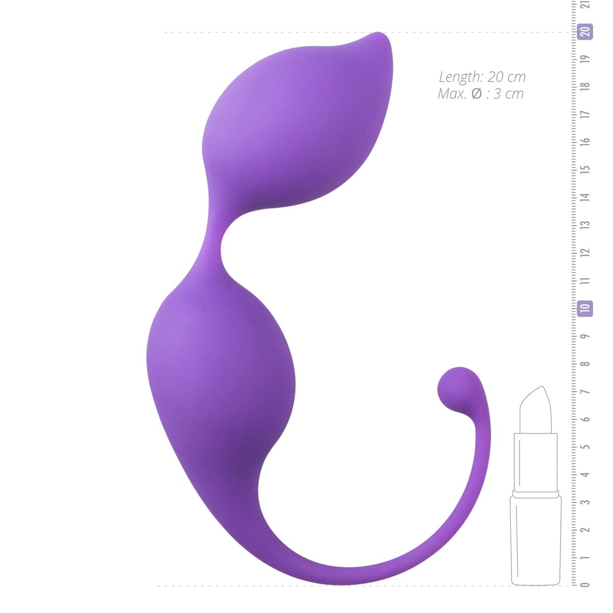 Curved Kegel Balls - Purple