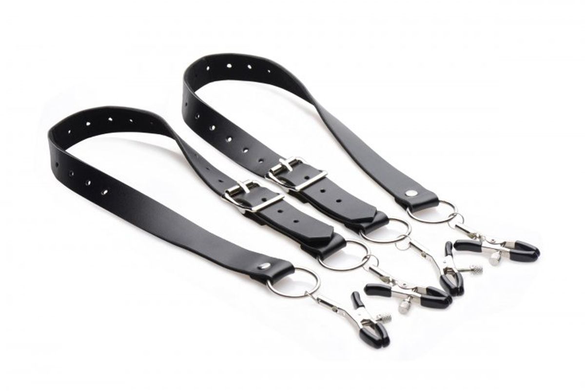 Spread Labia Spreader Straps with Clamps