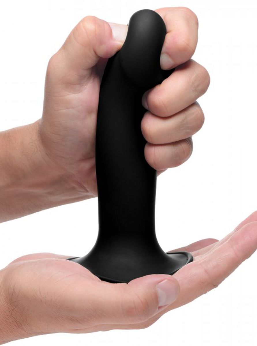 Squeeze-It Phallic Dildo - Black