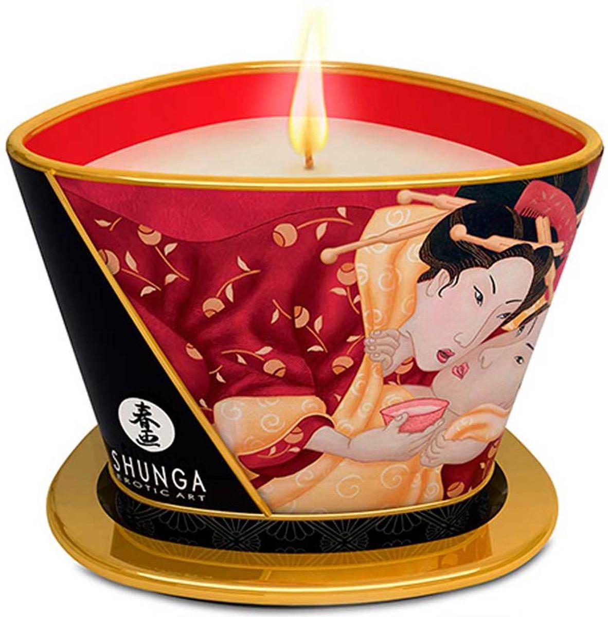 Shunga - Massage Candle Romance - Strawberry Sparkling Wine