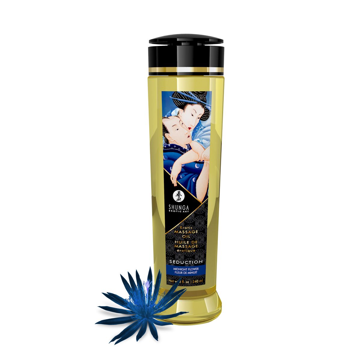 Shunga - Seduction Massage Oil Midnight Flower - 240 ml