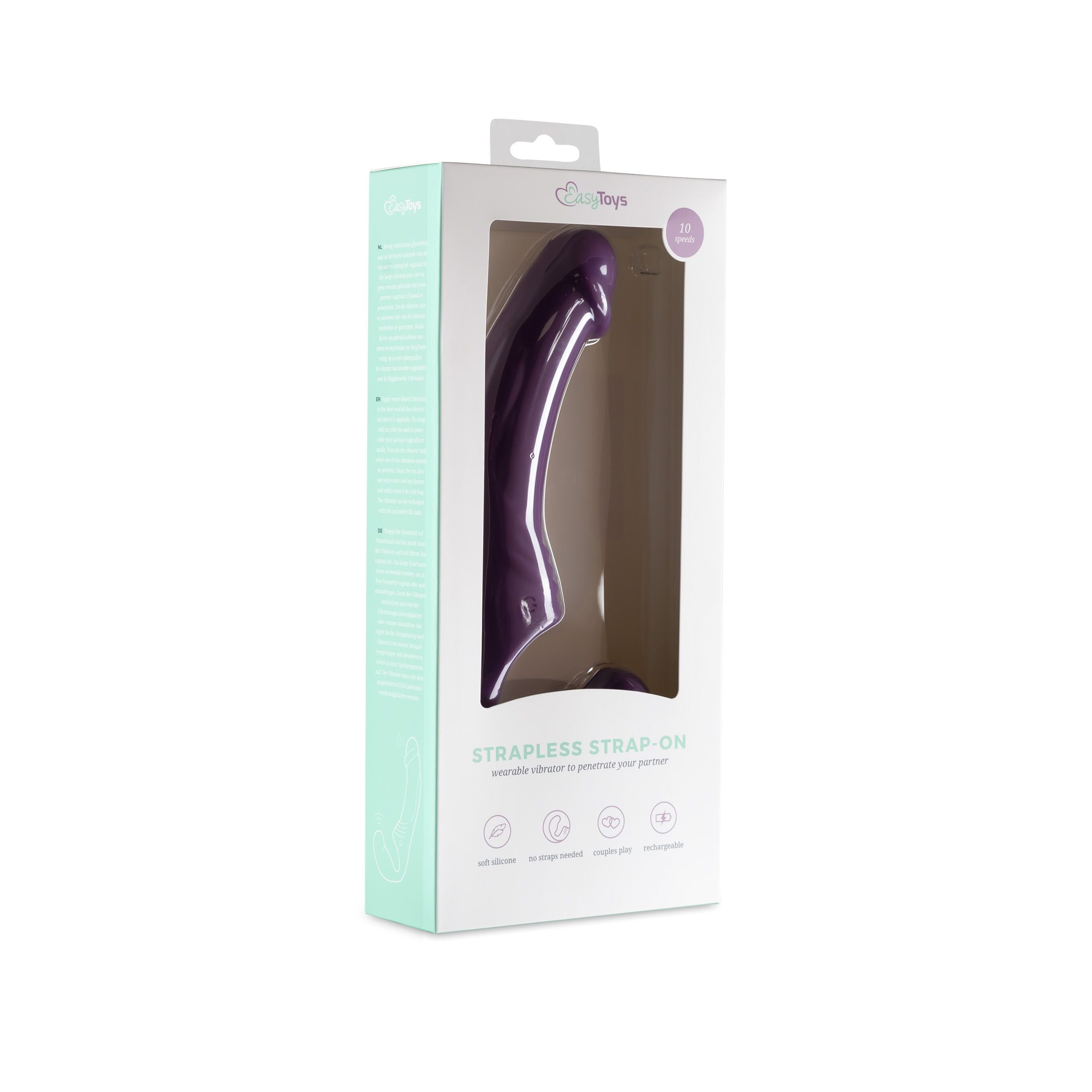 Strapless Strap-On Vibrator - Purple