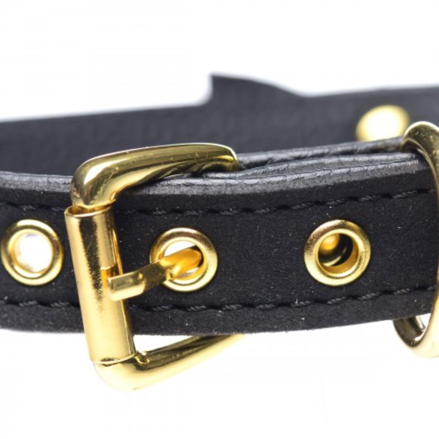 Golden Kitty Collar With Cat Bell - Black/Gold