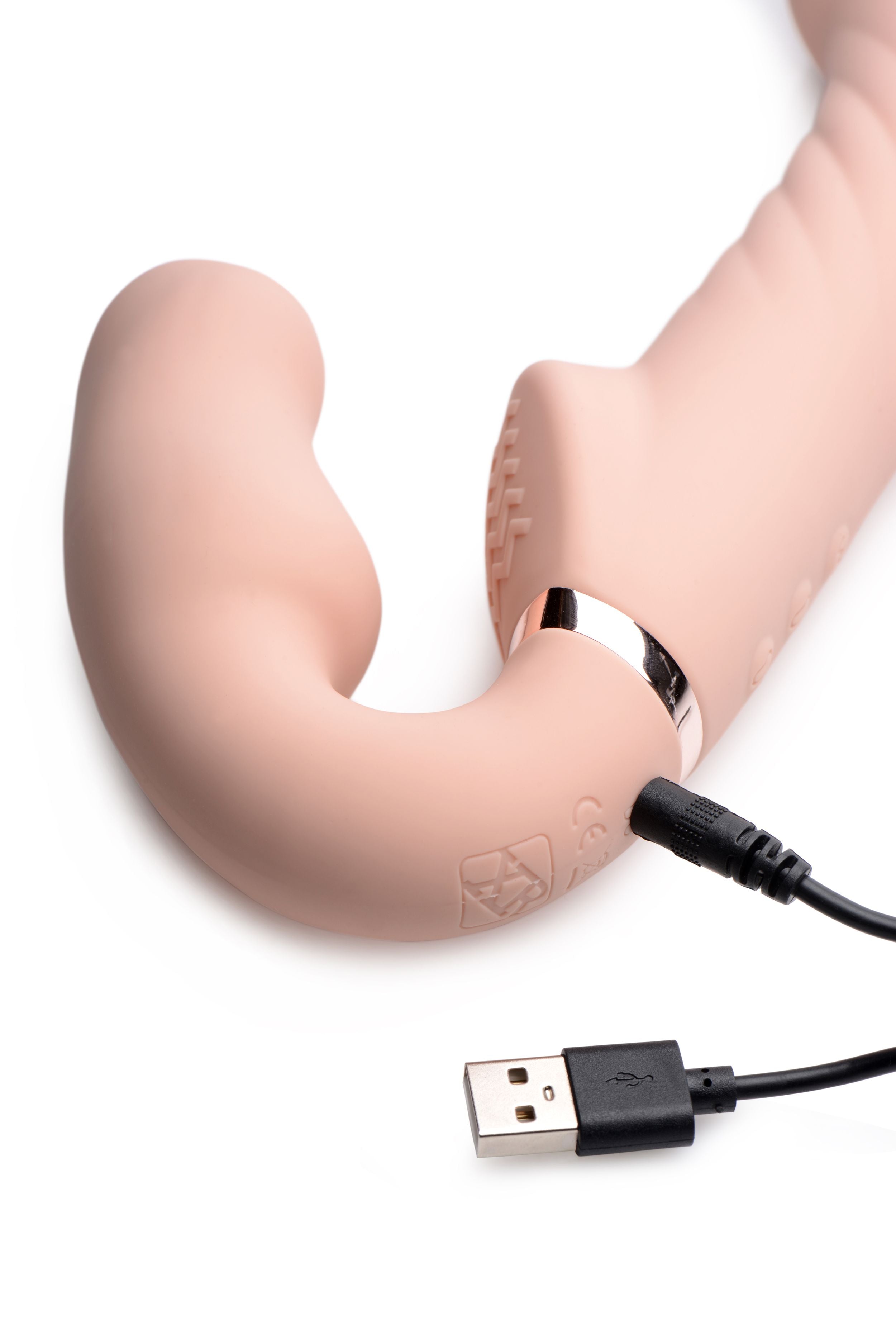 Swirl Vibrating Strapless Strap-On