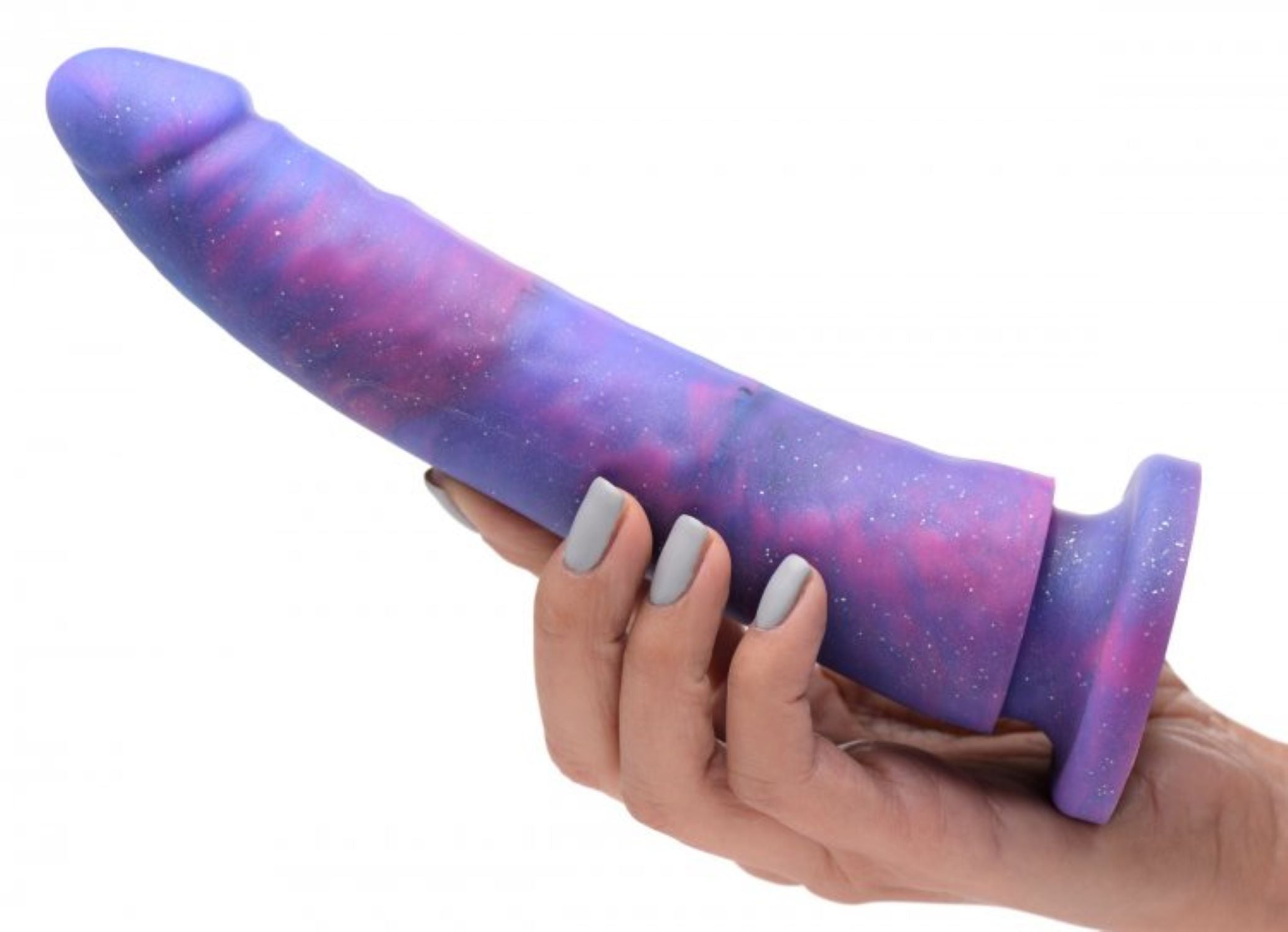 Magic Stick Silicone Dildo With Glitter - 20 cm