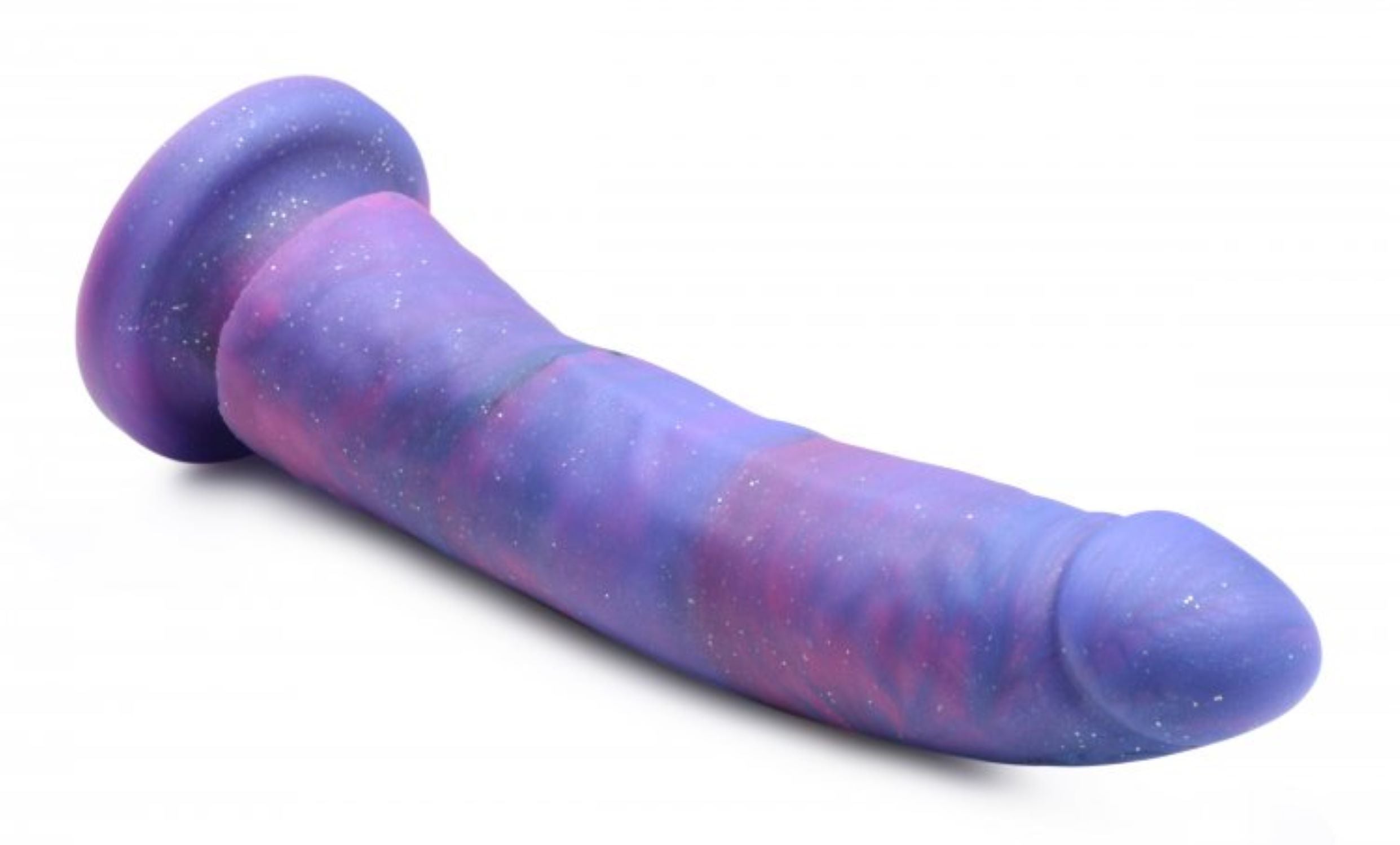 Magic Stick Silicone Dildo With Glitter - 20 cm