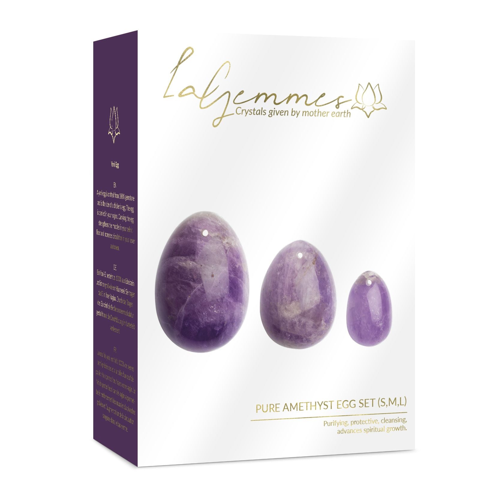 La Gemmes - 3-part Yoni Egg Set - Amethyst