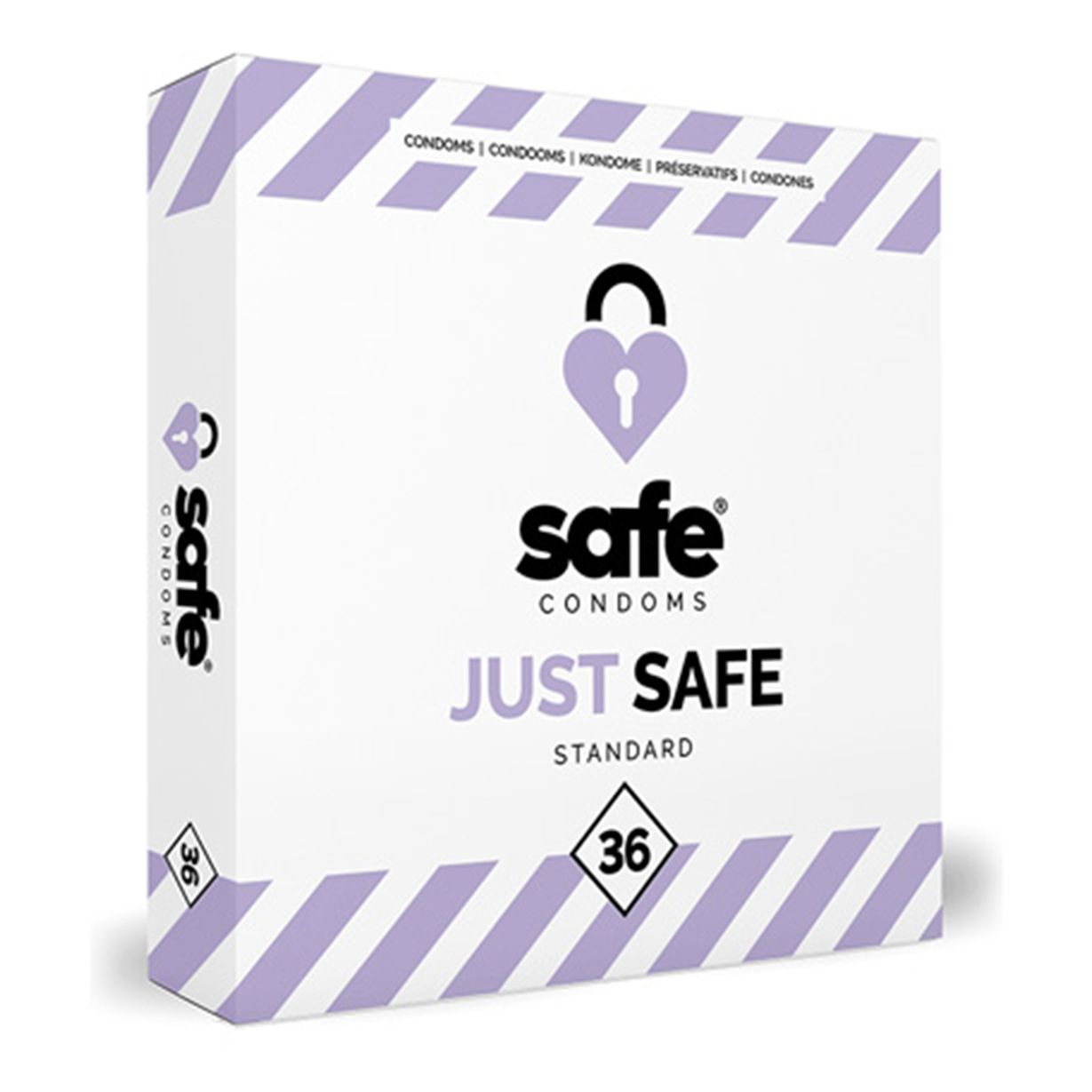 SAFE - Condoms With Silicone-Based Lubricant - Standard - 36 pieces