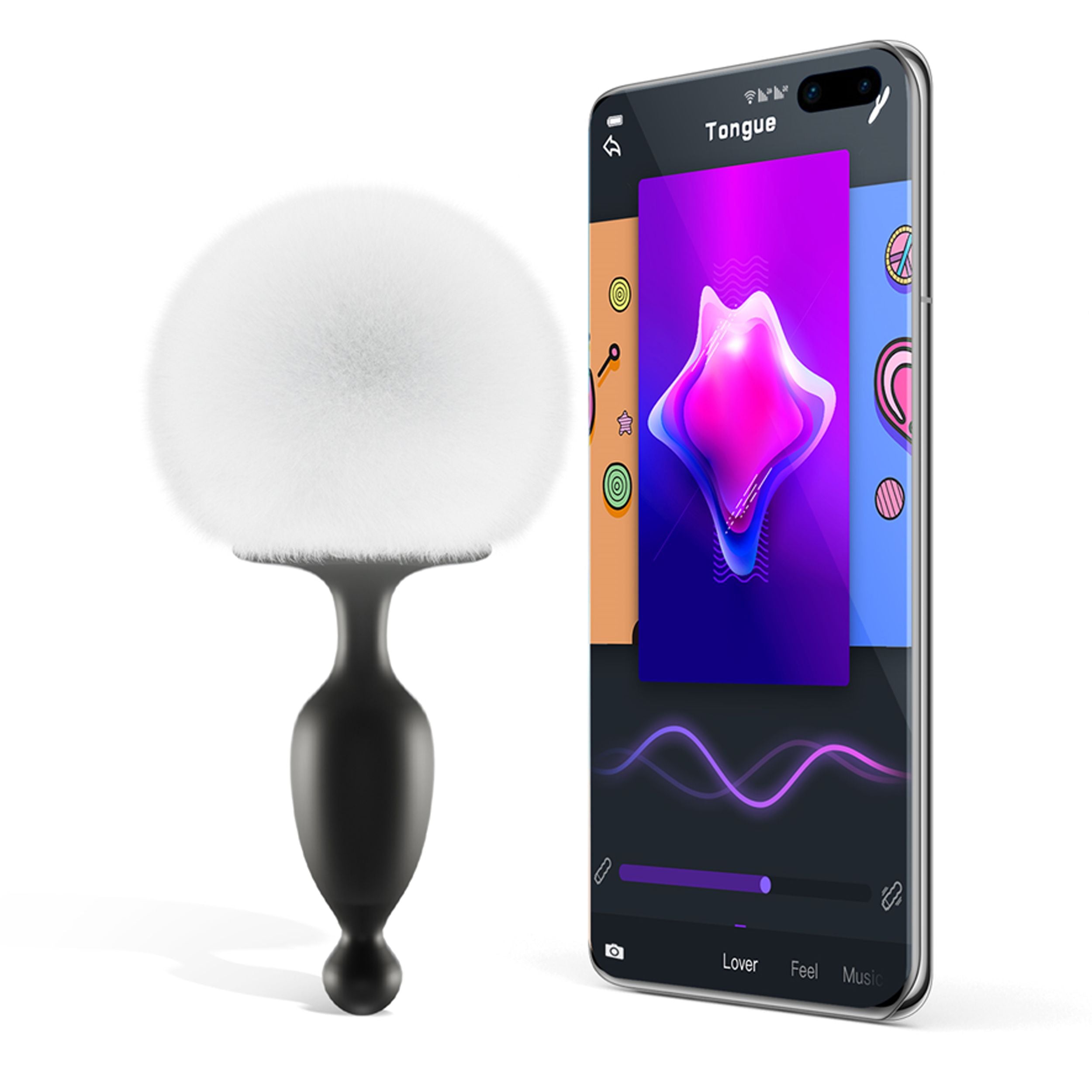 Magic Motion - Bunny Tail Vibrating Anal Plug App Controlled