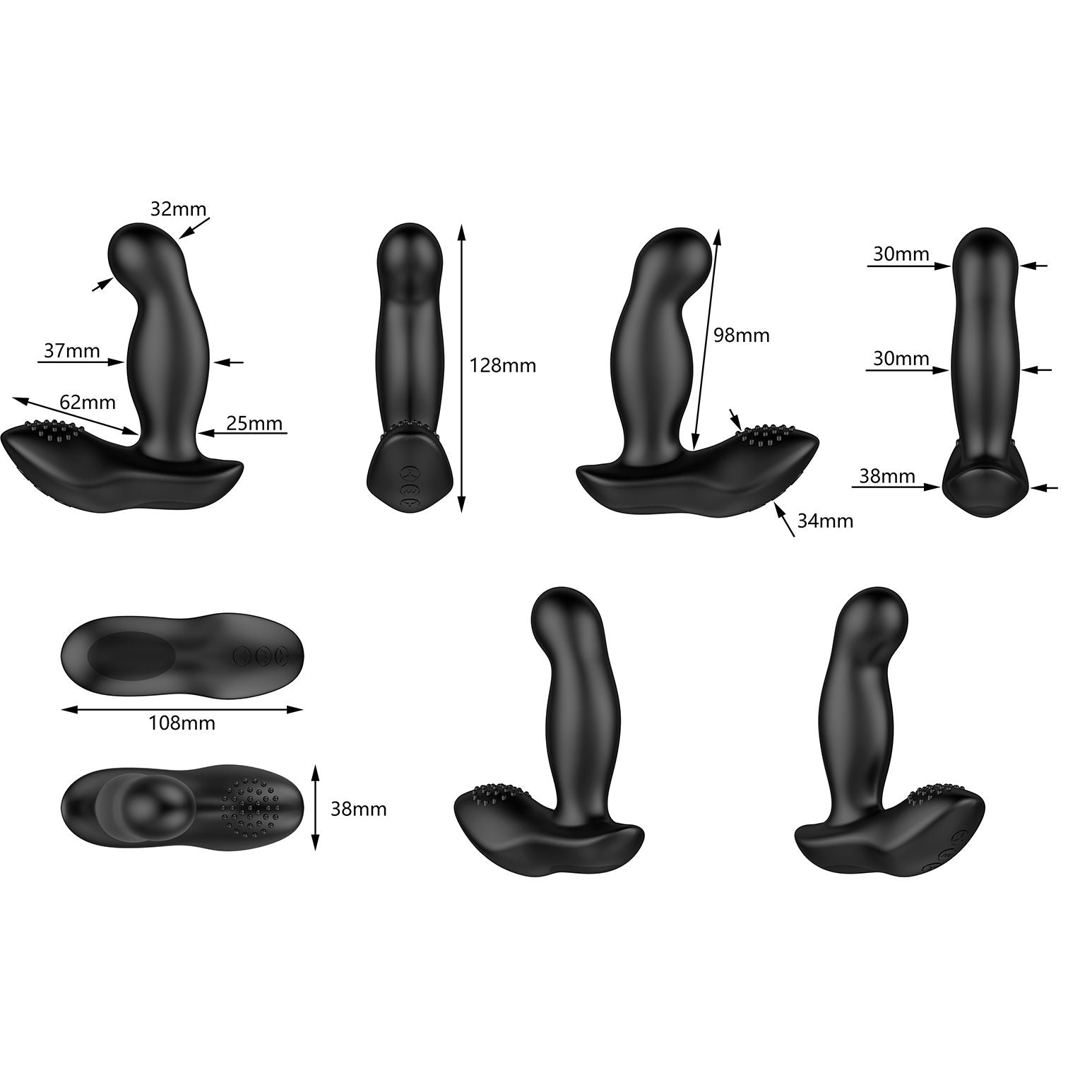 Nexus - Boost Vibrating and Inflatable Prostate Vibrator - diameter 46 mm