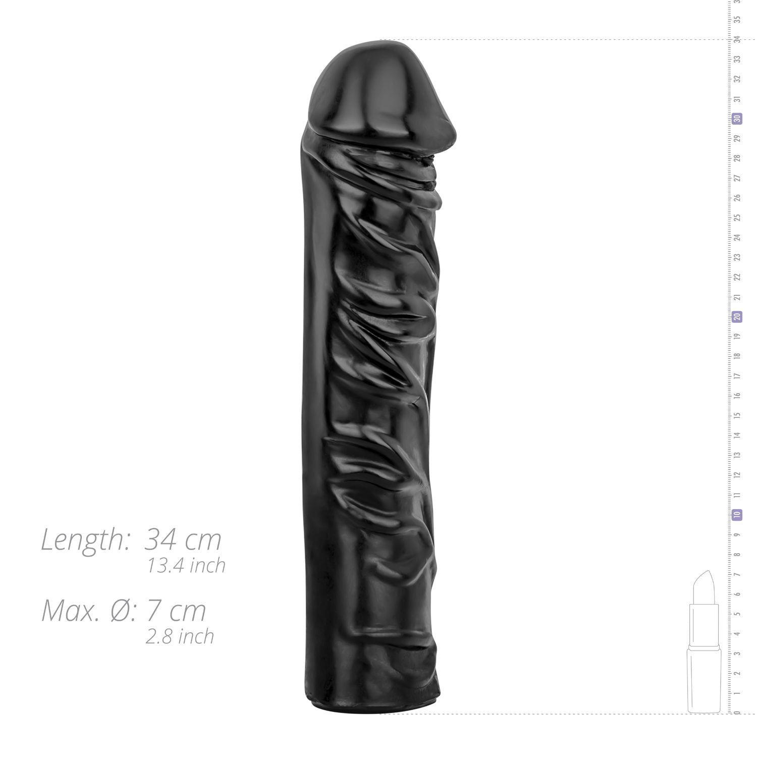 Realistic XXL Dildo - 33 cm