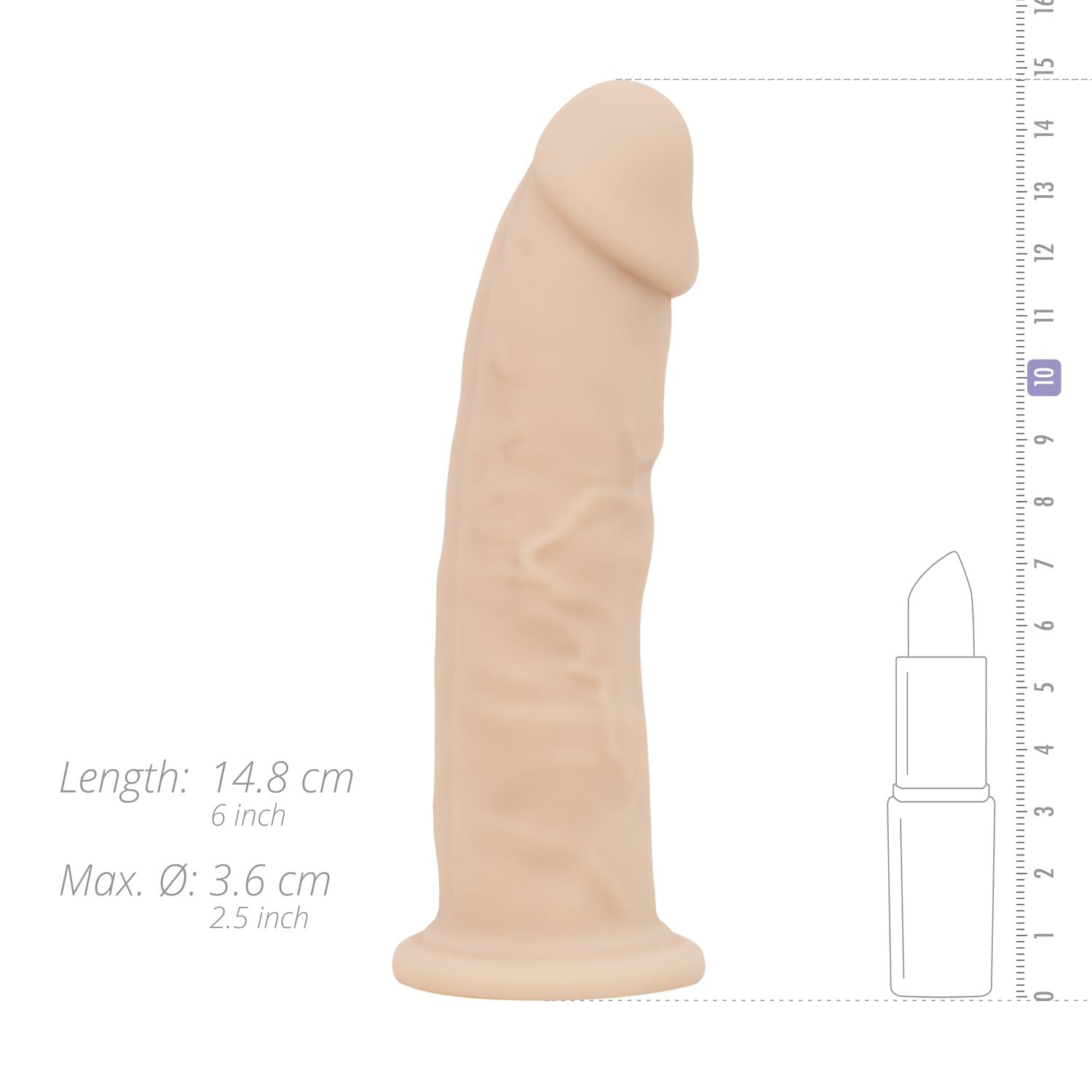 Real Fantasy Deluxe - Harris Realistic Dildo  - 15 cm