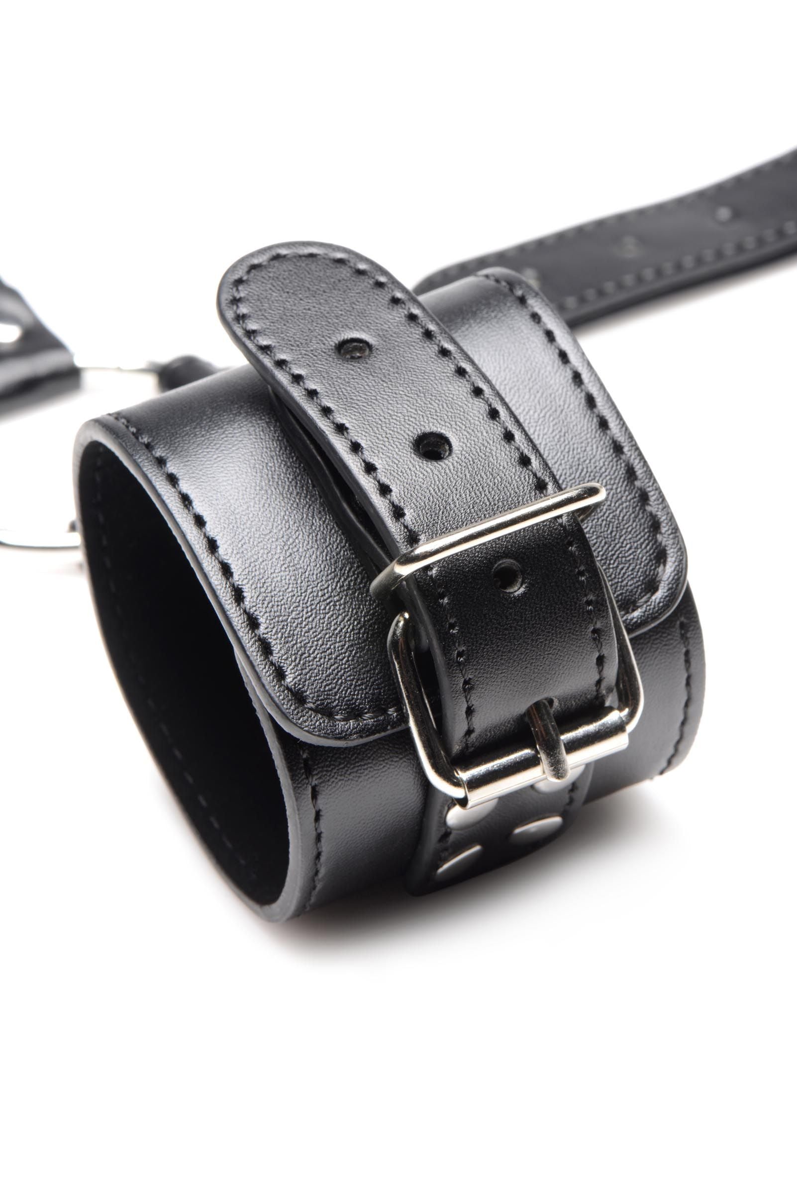 Collar with Cuffs Restraint Set - Black