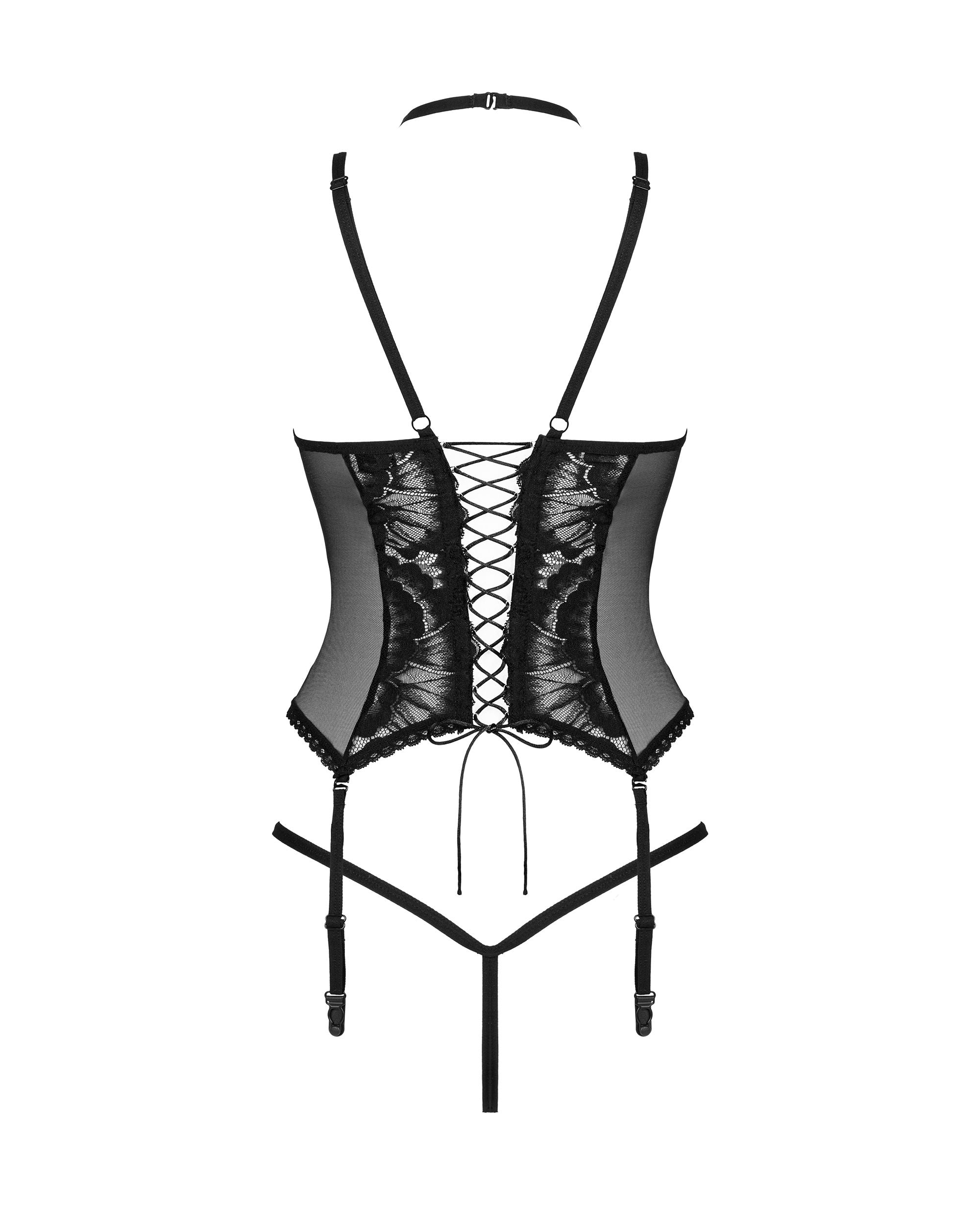 2 Piece Suspender Set Alessya - black