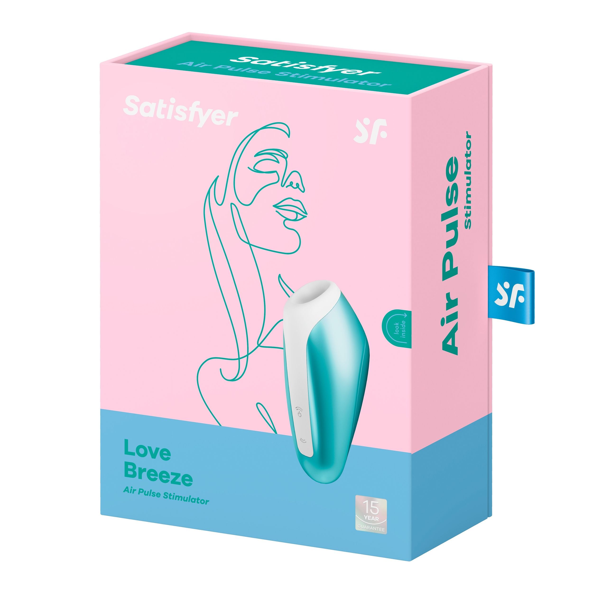 Satisfyer Love Breeze Sucking Vibrator - Ice Blue