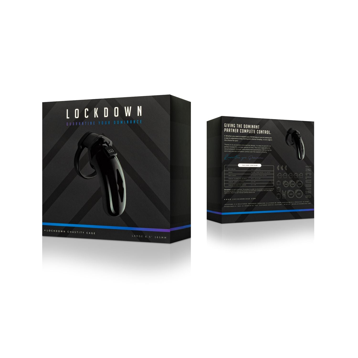 Lockdown Chastity Cage - Large