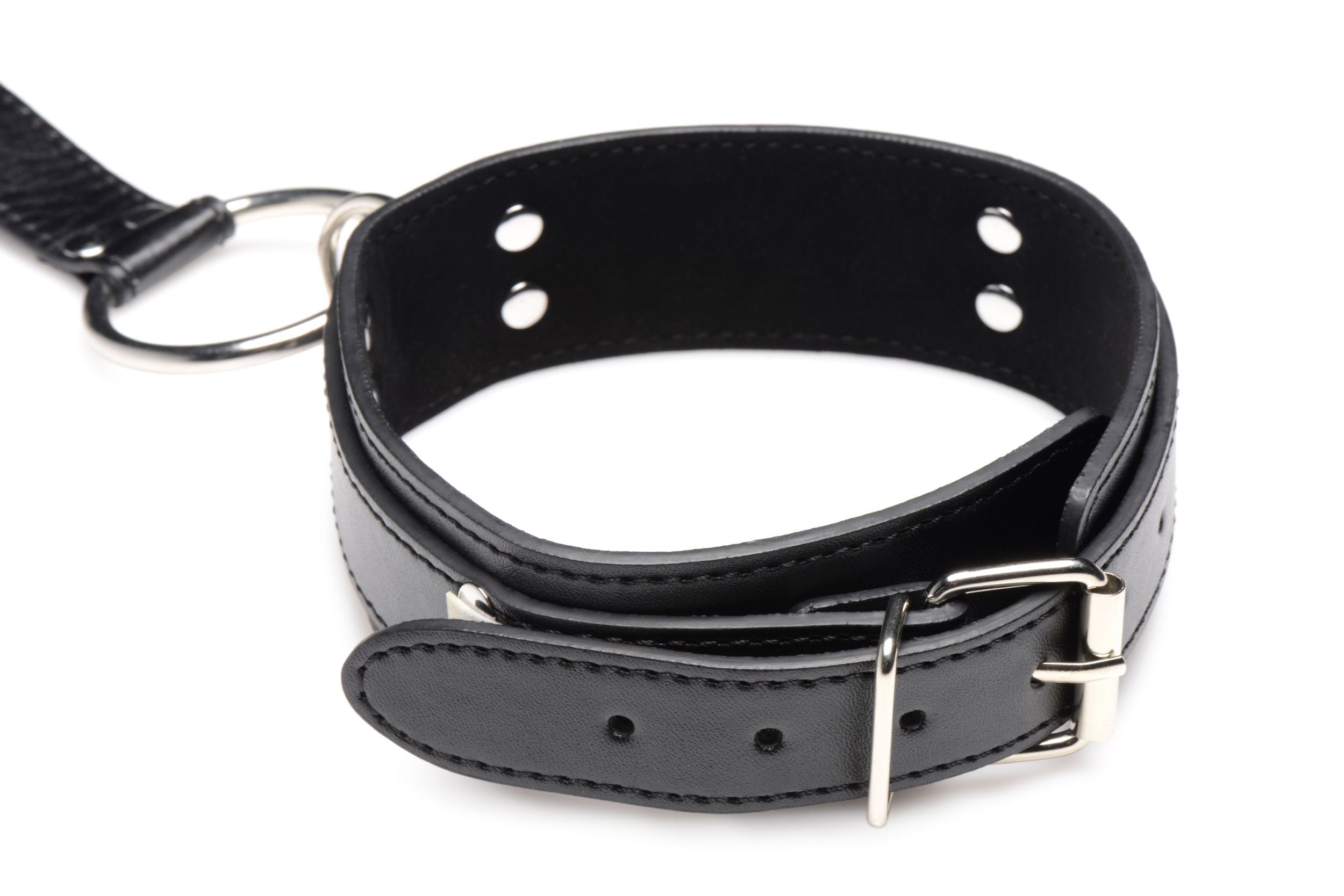 Collar with Cuffs Restraint Set - Black