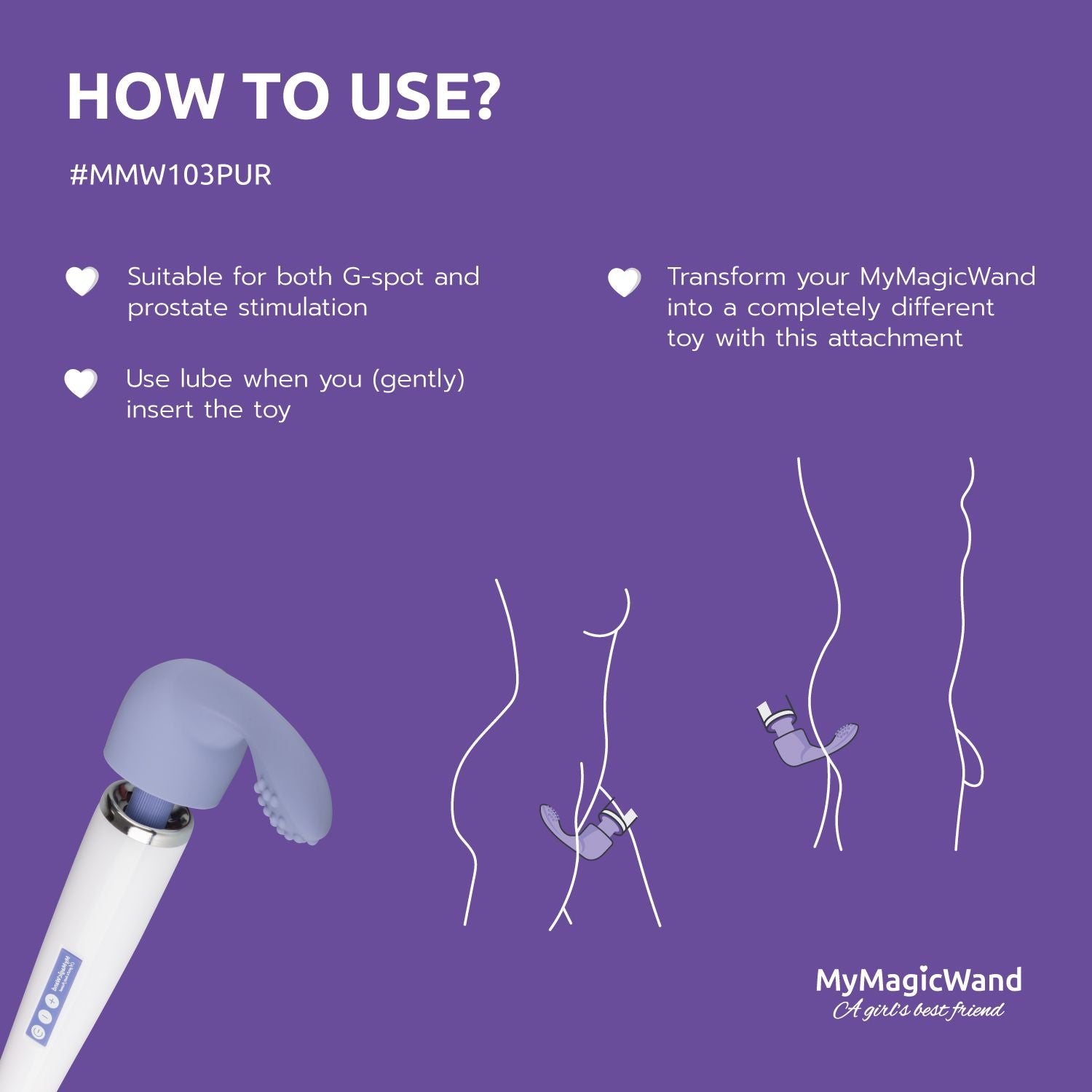 MyMagicWand G-Spot Attachment - Purple