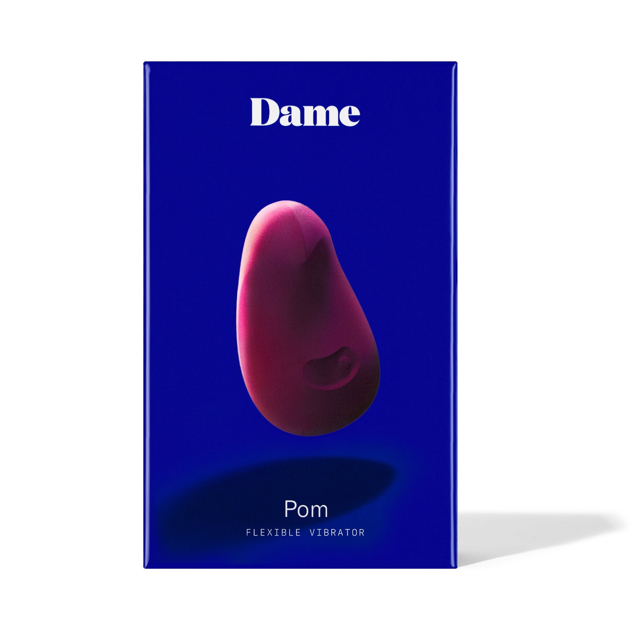 Dame - Pom Flexible Vibrator - Dark Red