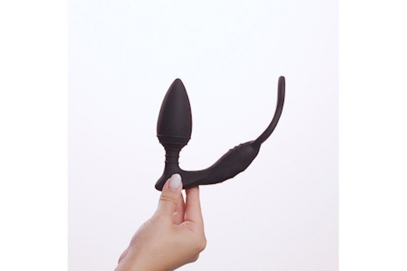 Simul8 Vibrating Plug With Cock and Ball Ring