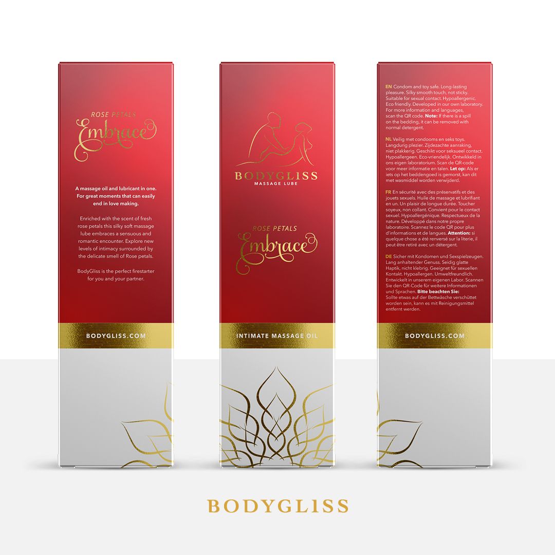 BodyGliss - Massage Oil And Lubricant in 1 Rose Petals -150 ml