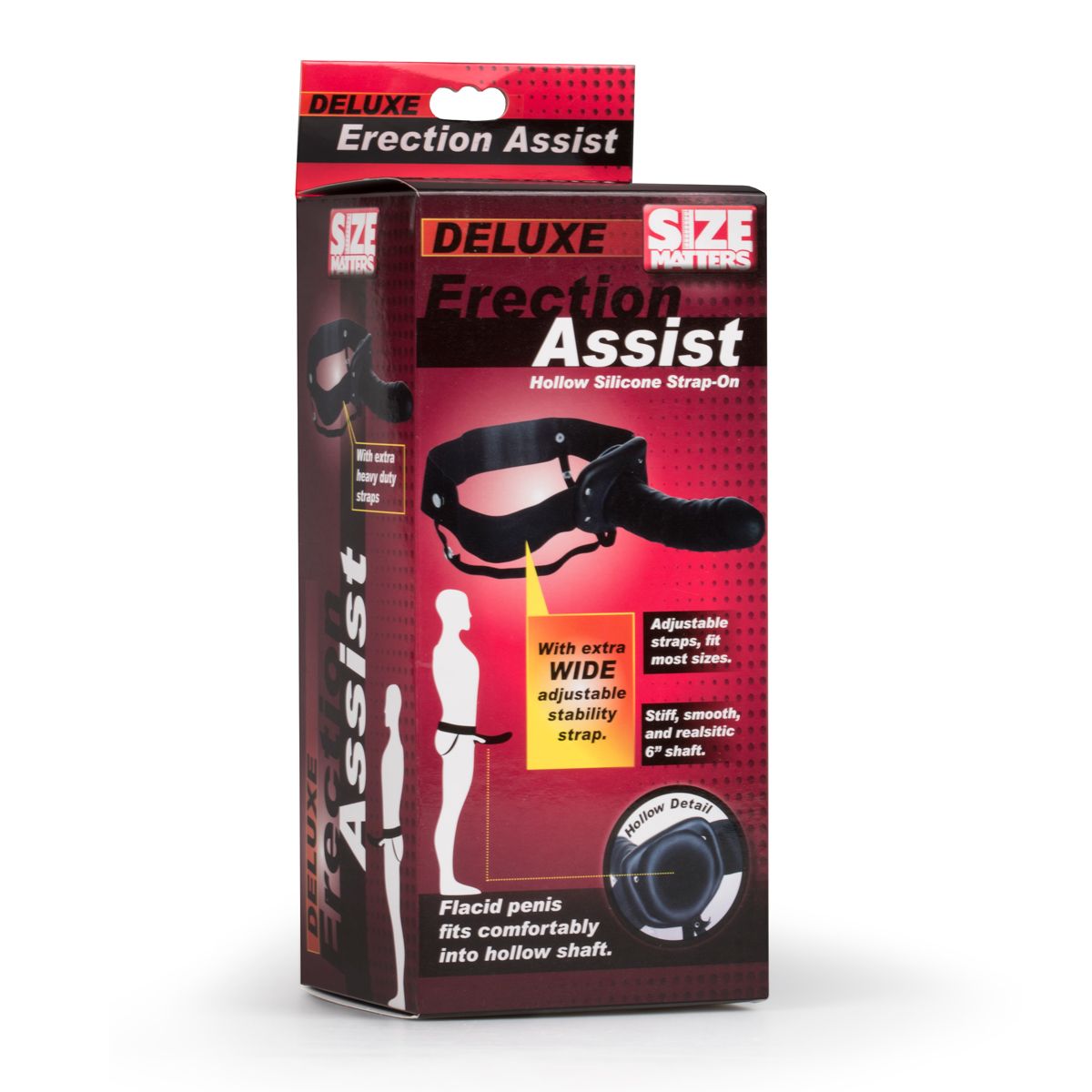Size Matters Erection Assist Hollow Silicone Strap On