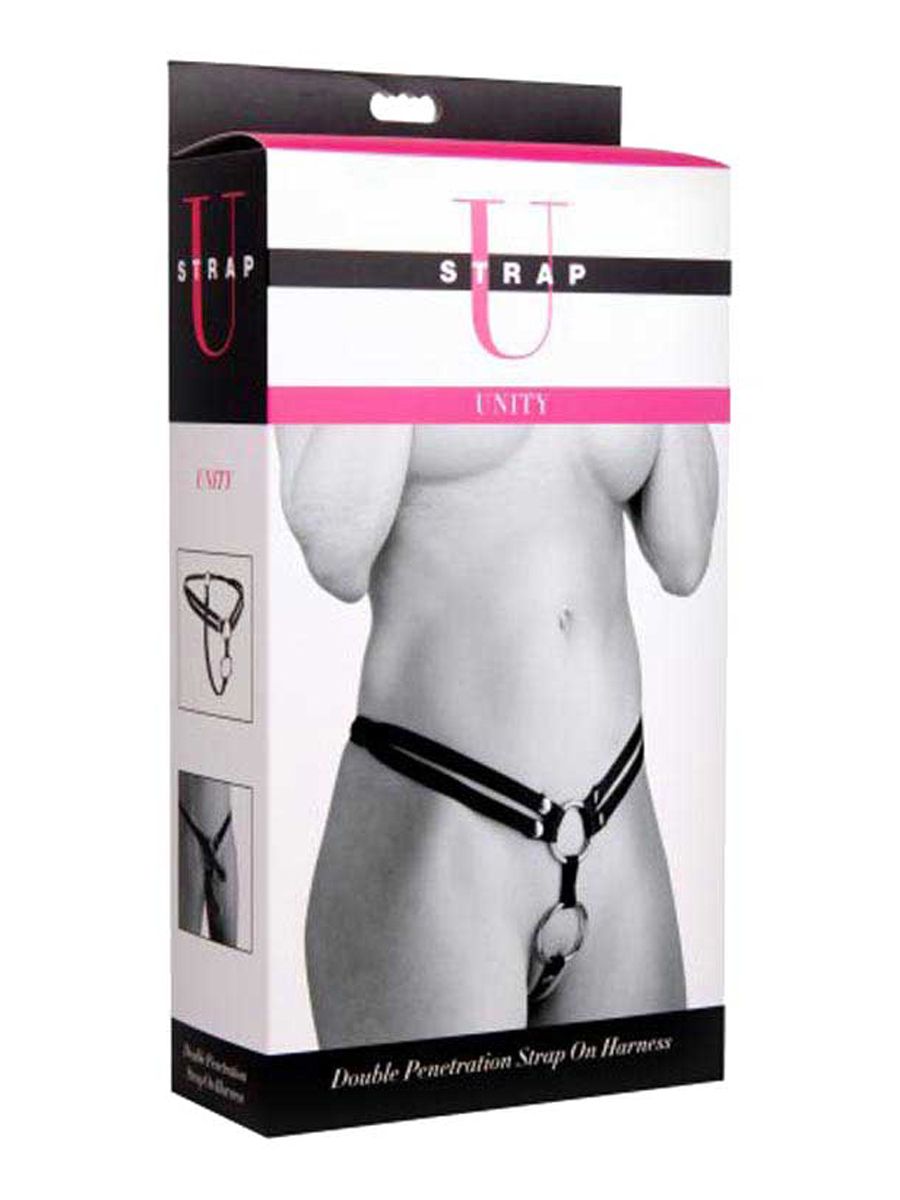 Unity Double Penetration Strap On Harness