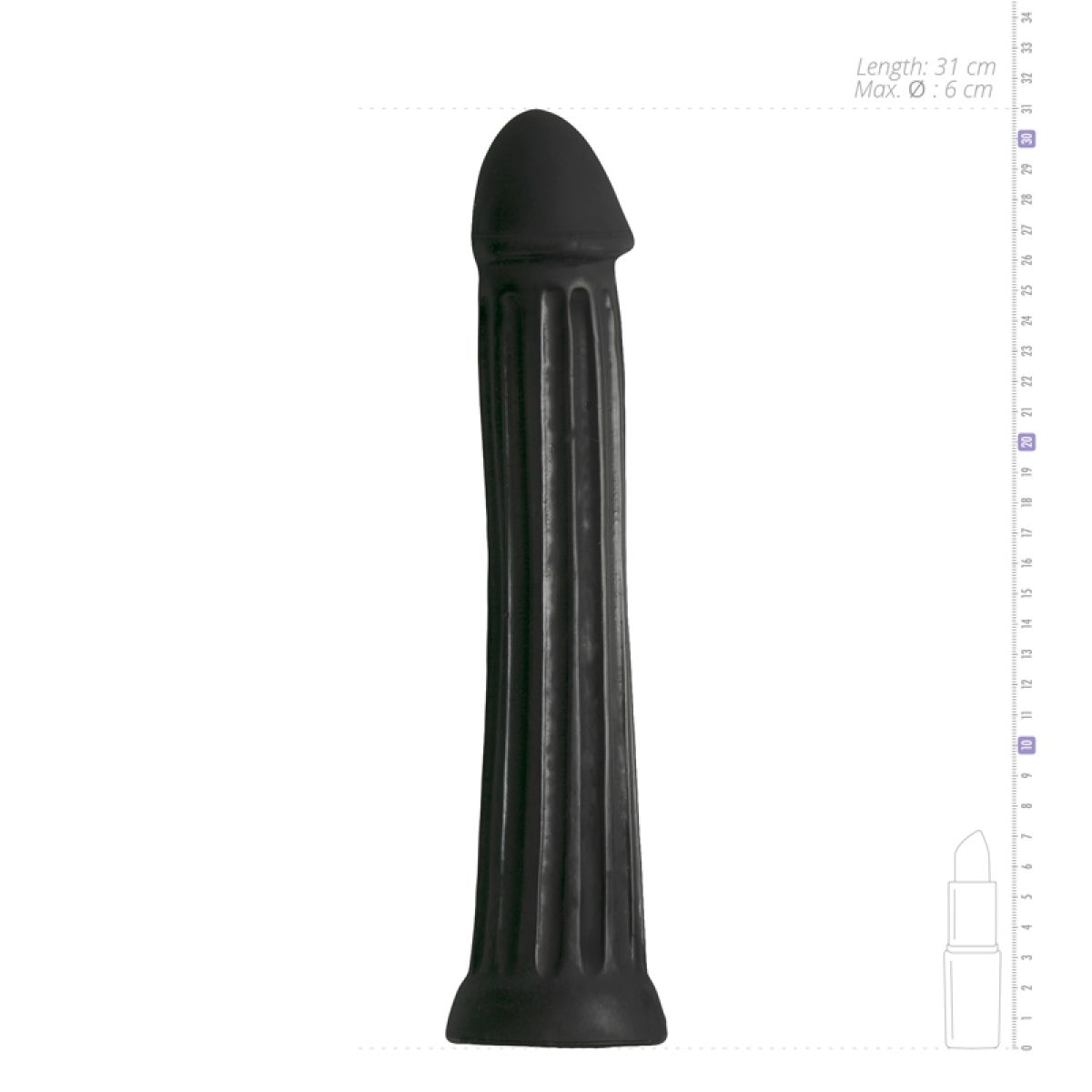 XXL Dildo 31.5 cm - Black