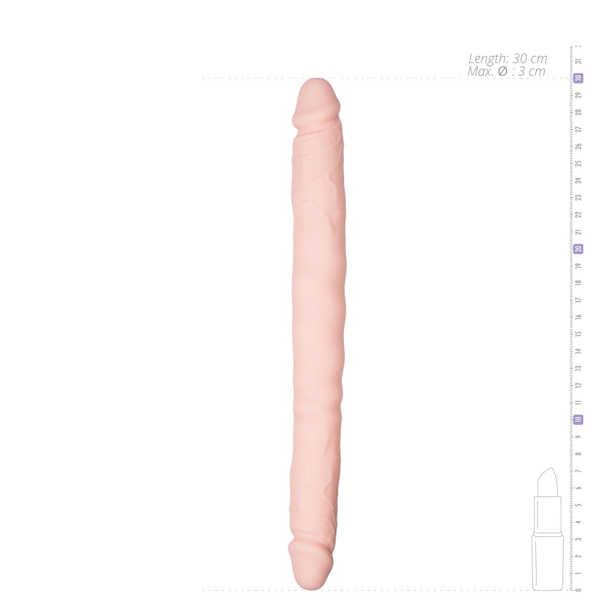 Silicone double end dildo