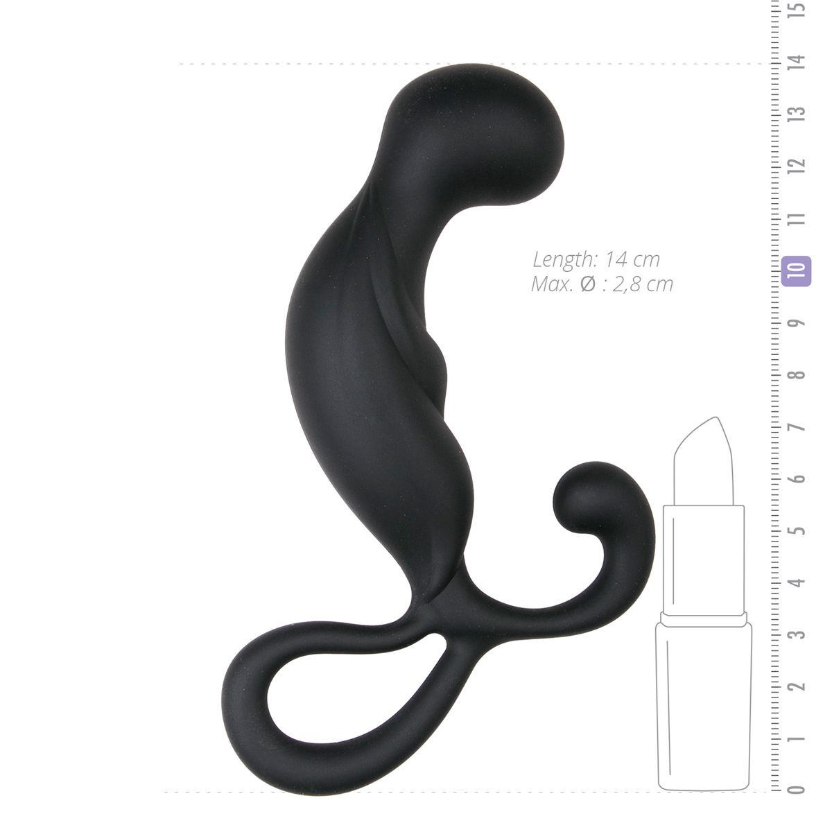 Curved Prostate Massager - Black