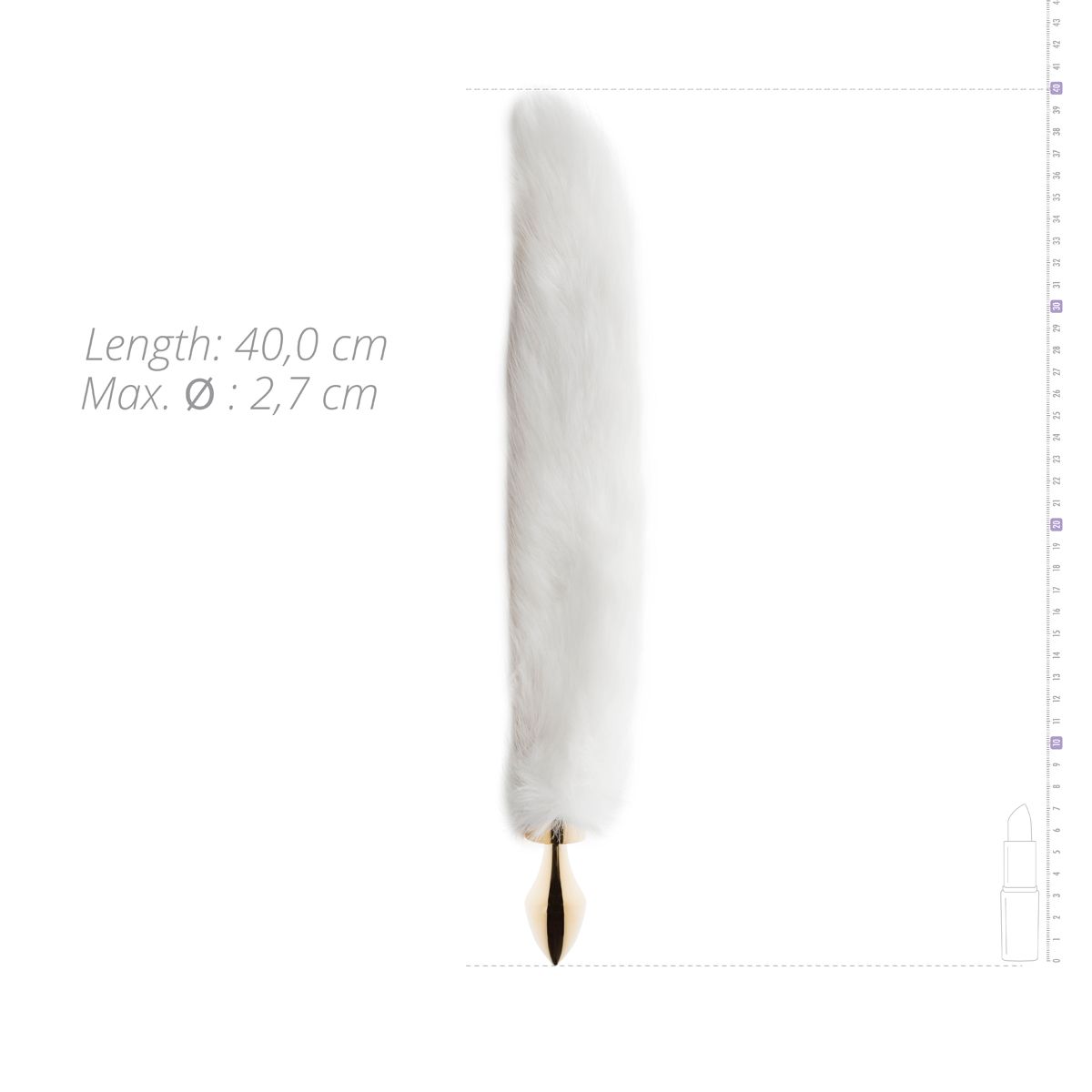EasyToys – FETISH COLLECTION Butt Plug – White Fox Tail