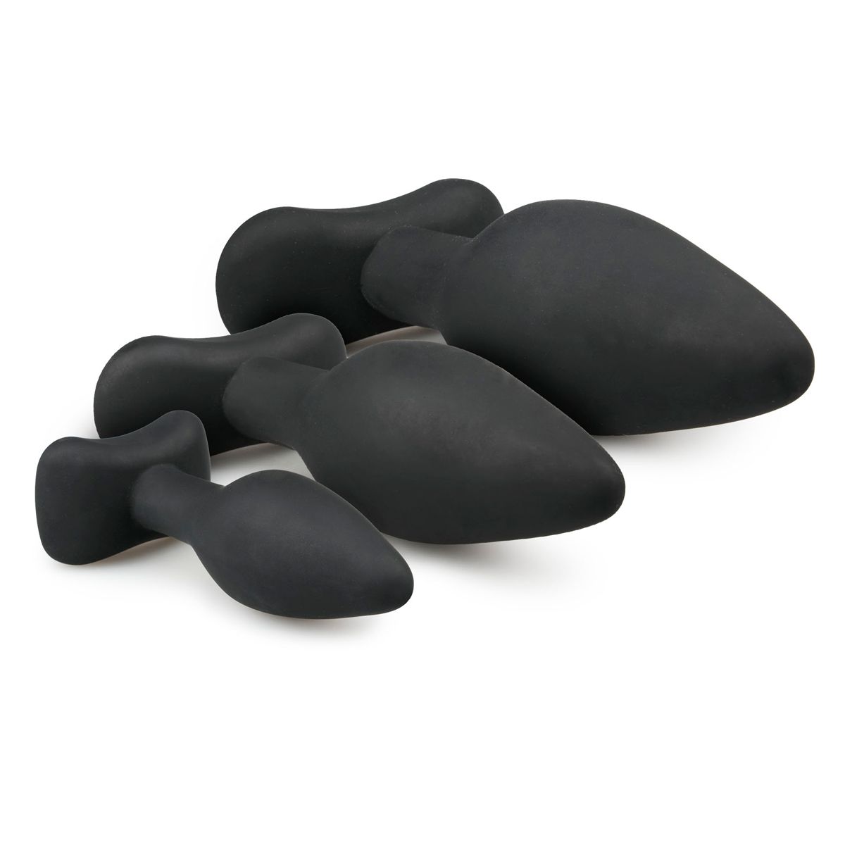 Black Silicone Buttplug Set