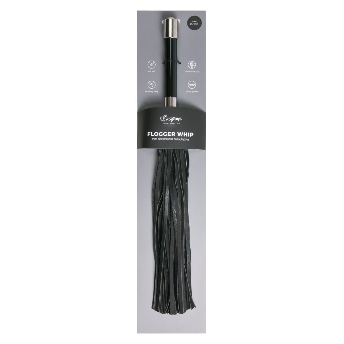 Long Flogger With Metal Grip