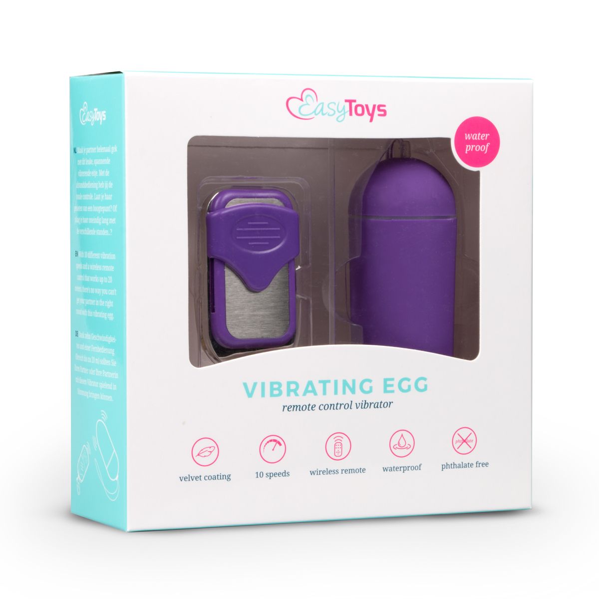 Remote Controllable Vibrating Egg - Purple