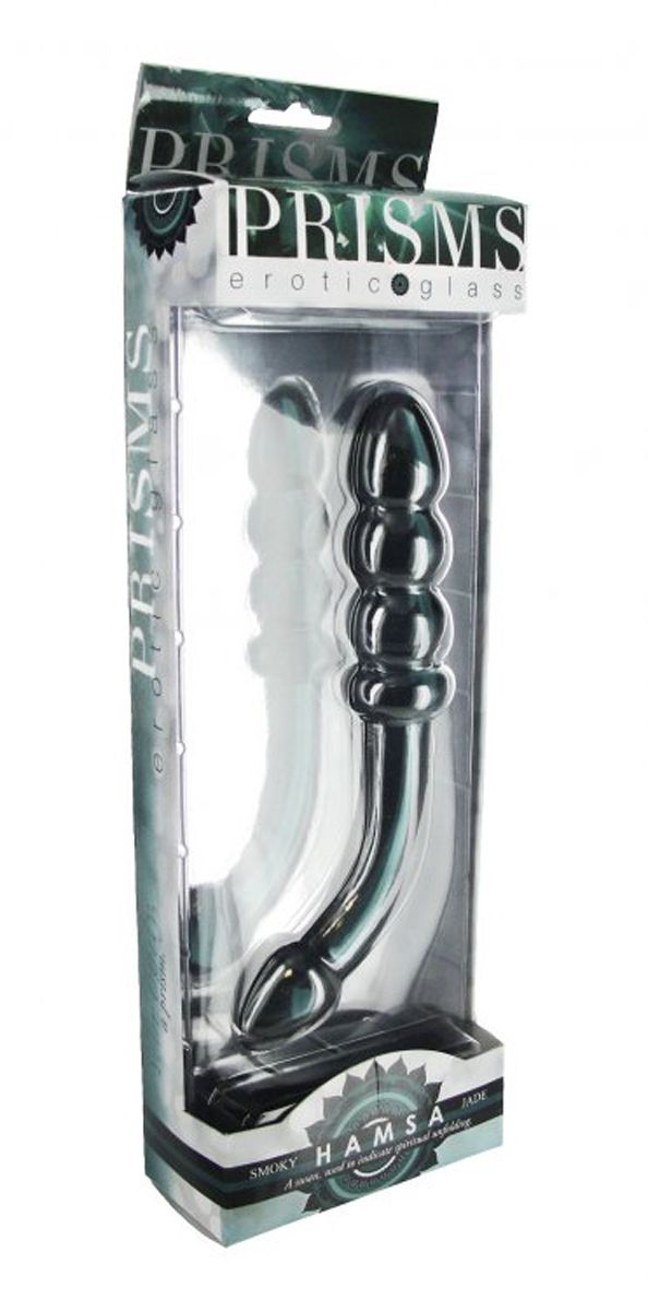 Hamsa G-Spot-/Prostate Dildo - Smoky Jade