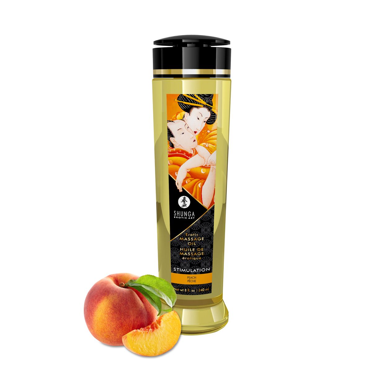 Shunga - Stimulation/Peach Massage Oil - 240 ml
