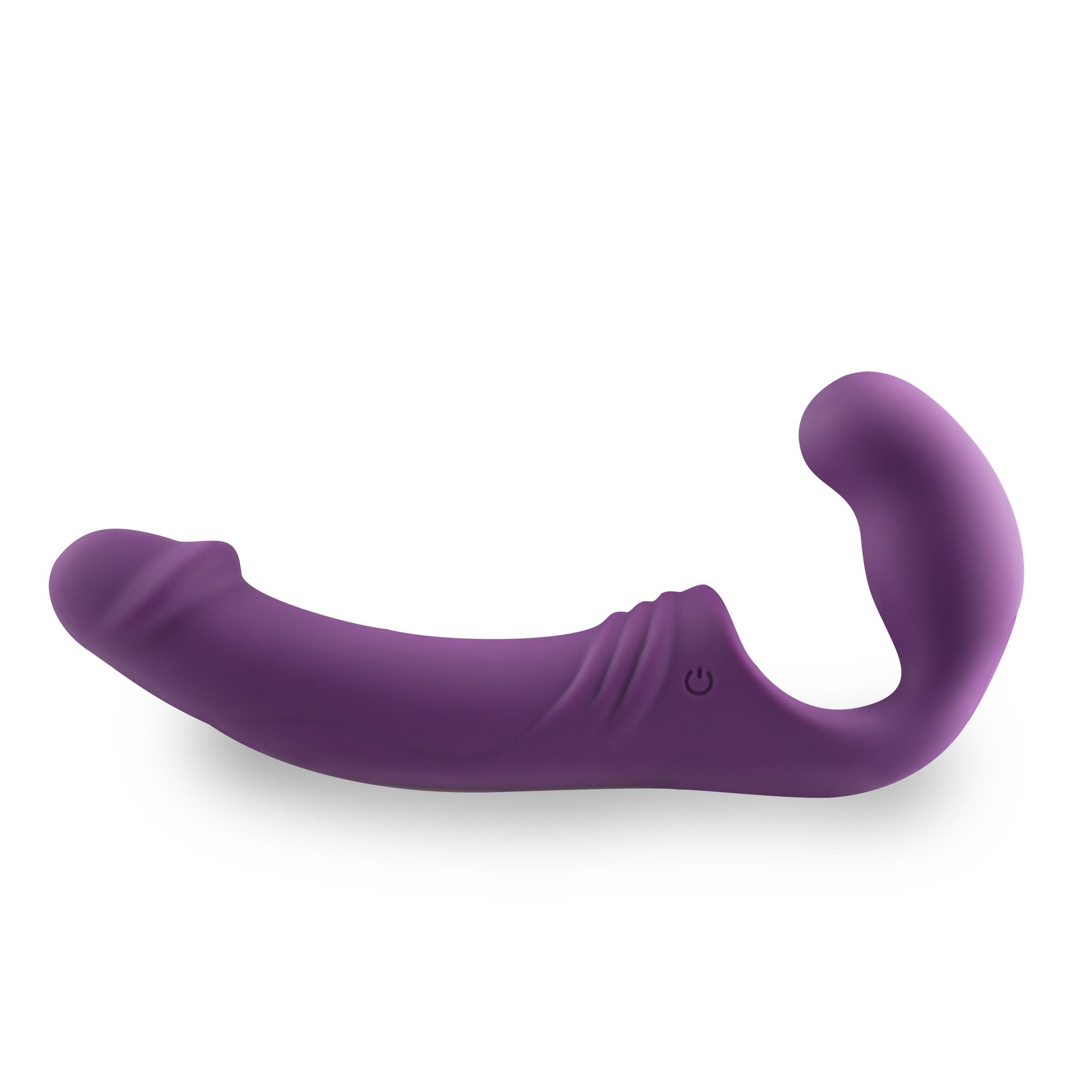 Strapless Strap-On Vibrator - Purple