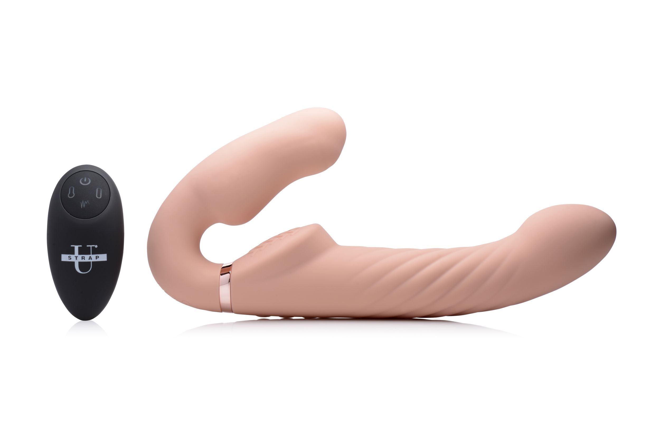 Swirl Vibrating Strapless Strap-On