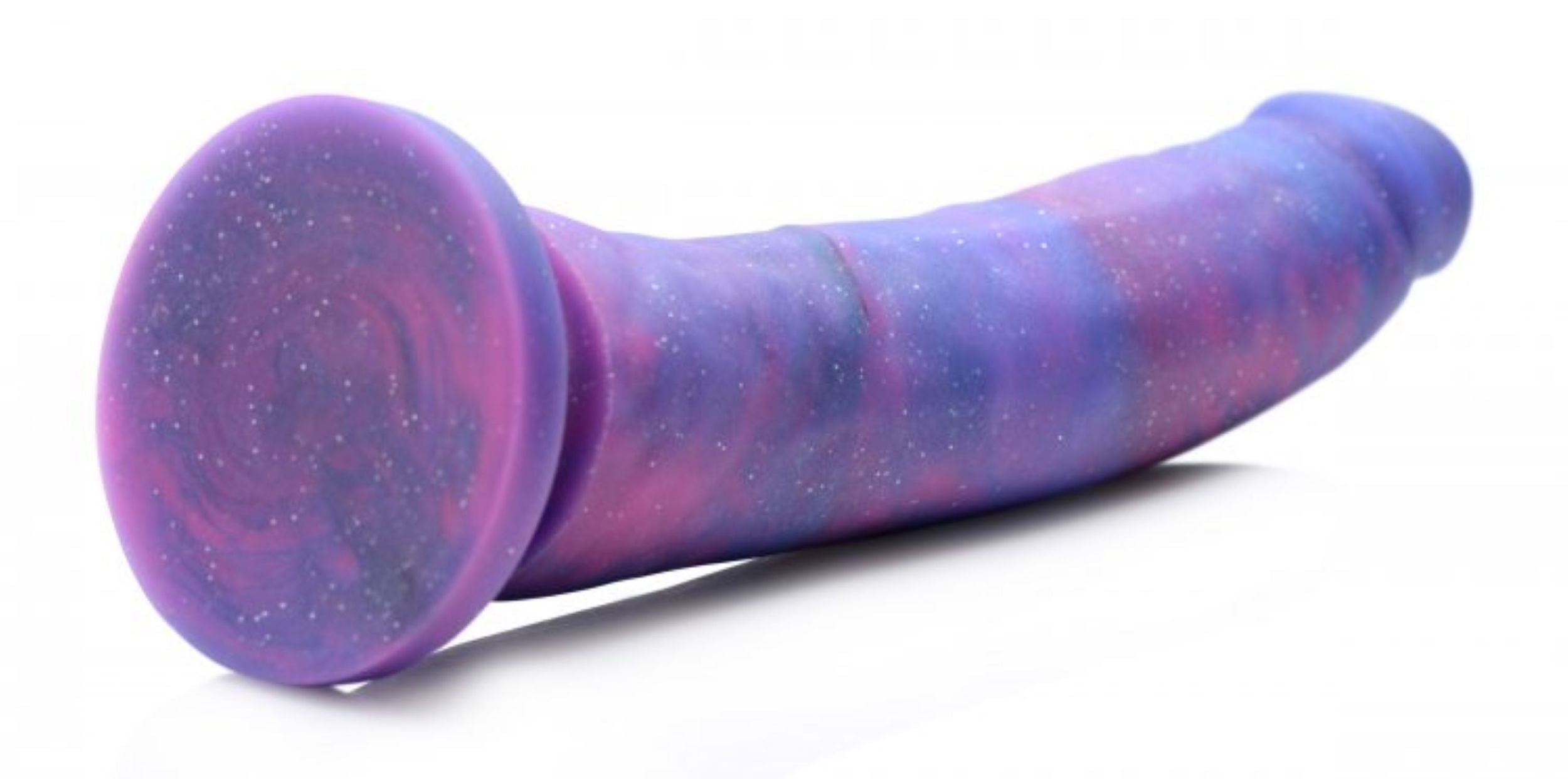 Magic Stick Silicone Dildo With Glitter - 20 cm
