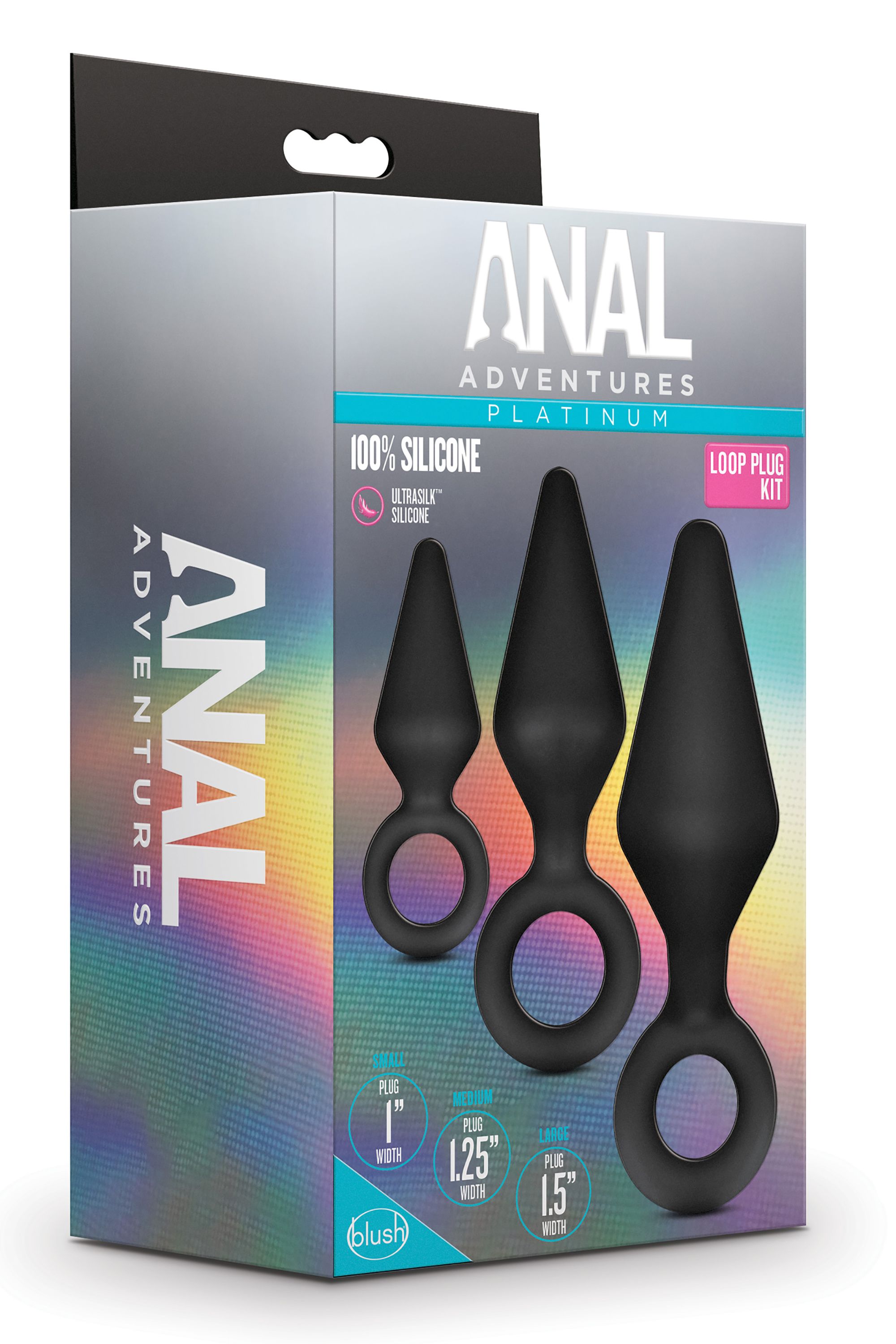 Anal Adventures Platinum - Silicone Anal Plug Set