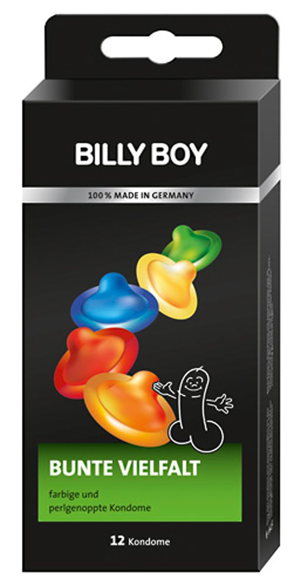 Billy Boy - Colorful variety - 12 Condoms