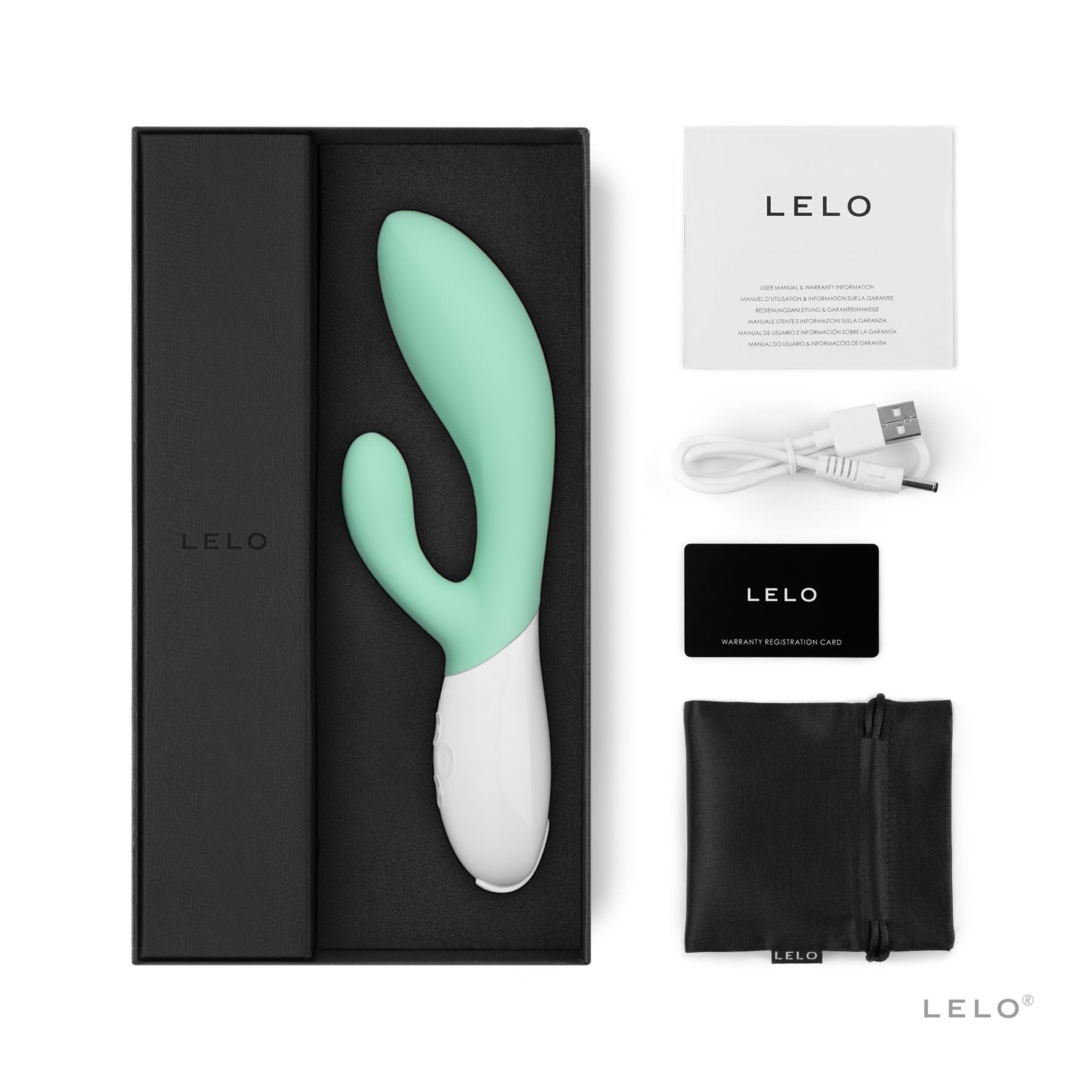 LELO - Ina 3 Rabbit Vibrator - Seaweed