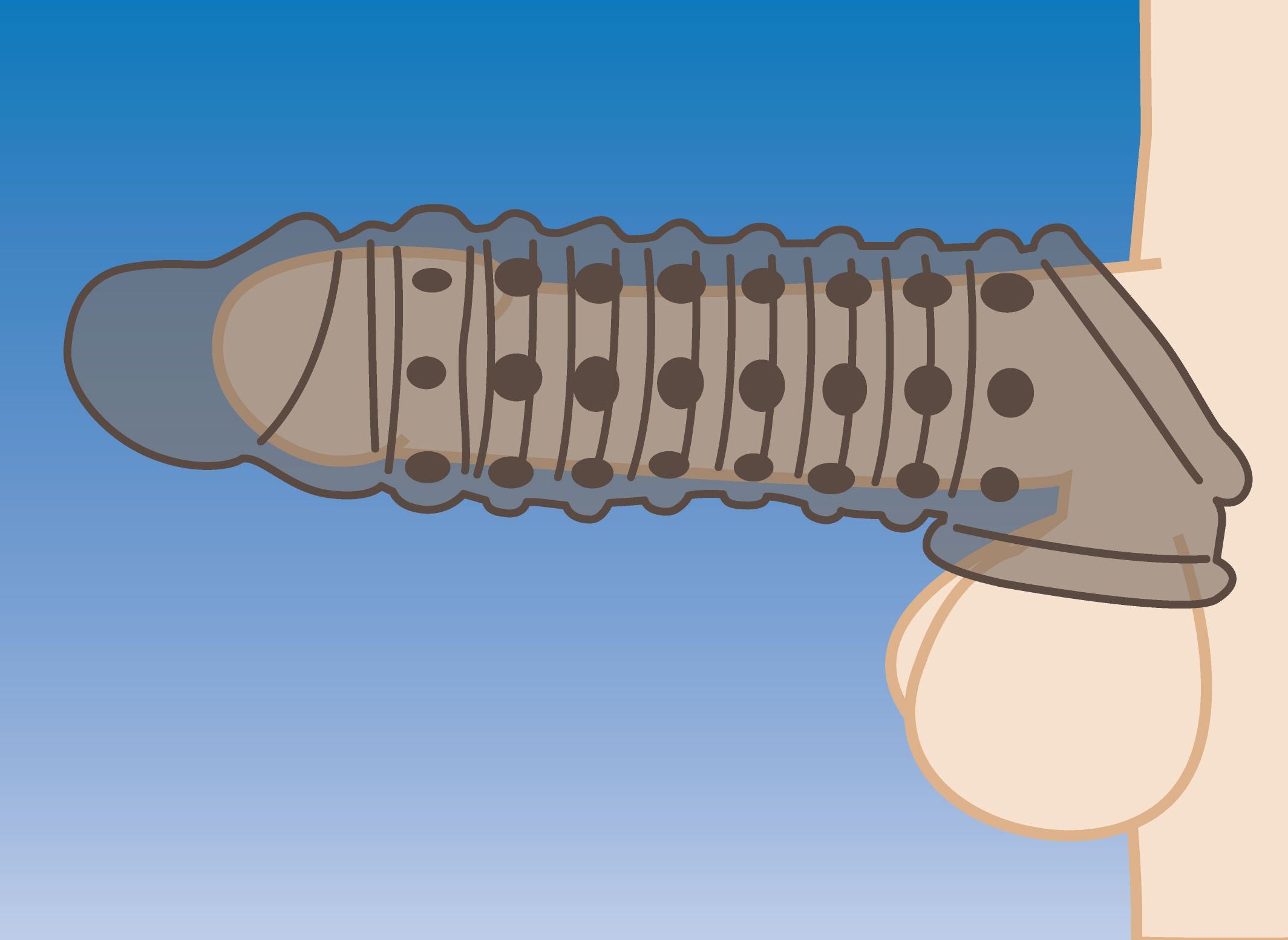 Size Matters - Penis Extension Sleeve - Smoke