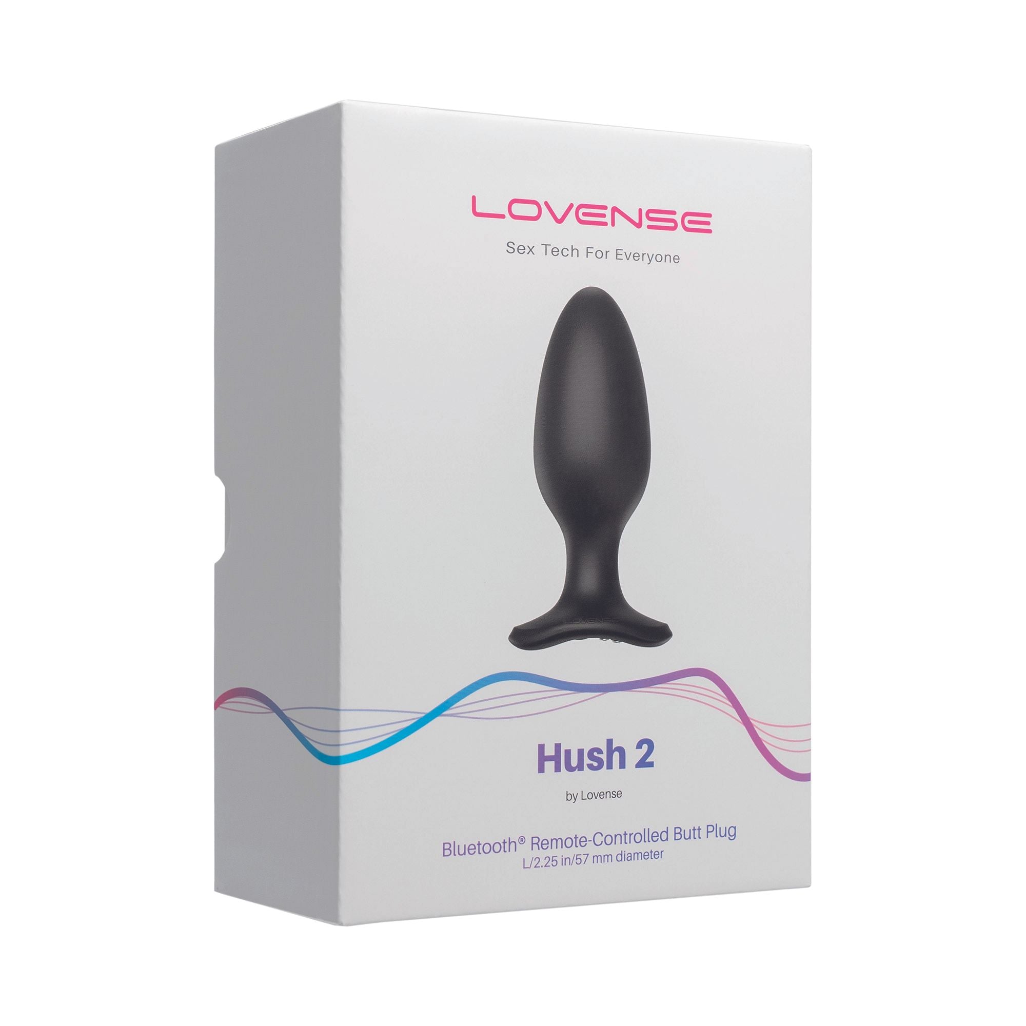 Lovense - Hush 2 Vibrating Butt Plug With App - Black