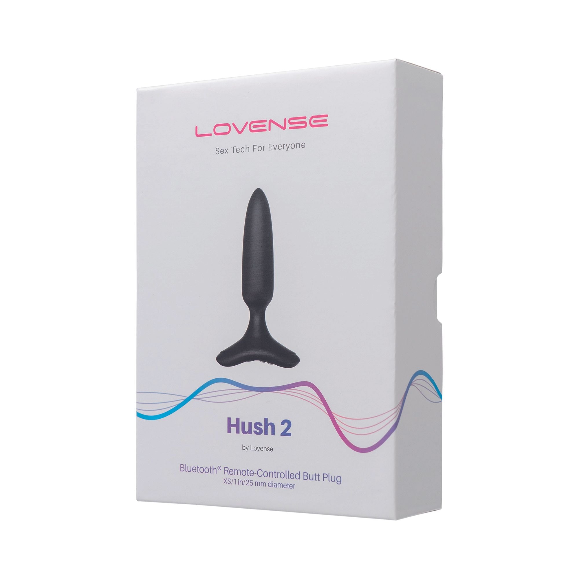 Lovense - Hush 2 Vibrating Butt Plug With App - Black