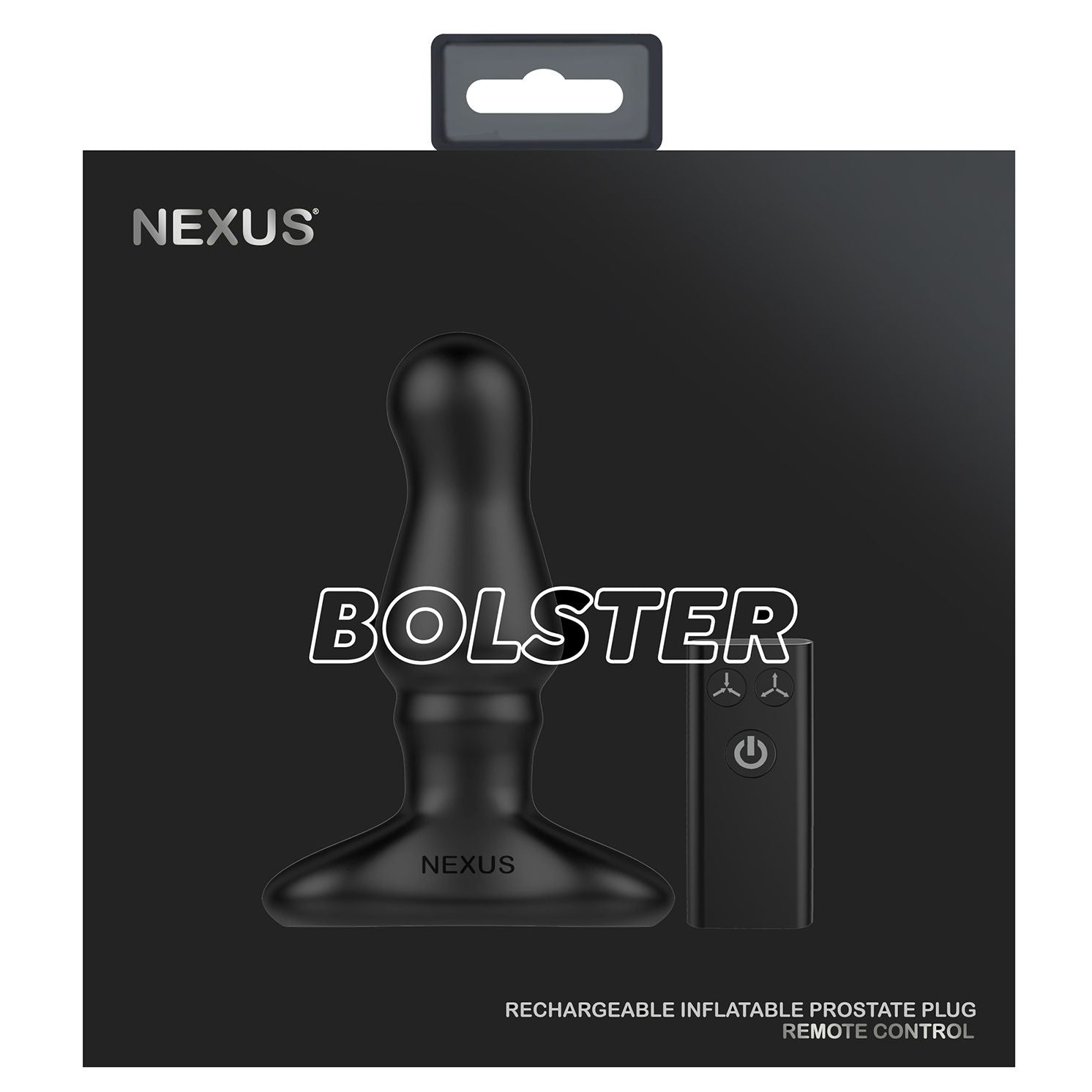 Nexus - Bolster Vibrating and Inflatable Prostate Plug - diameter 46 mm